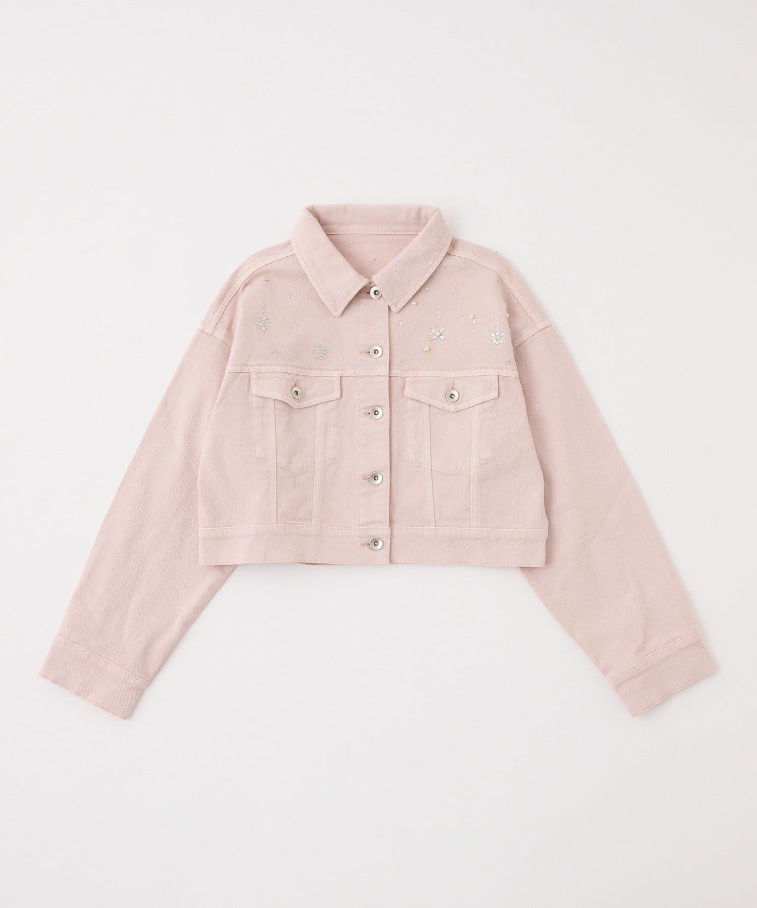 one after another NICE CLAUP(ワンアフターアナザー ナイスクラップ) ビジューデニムジャケット