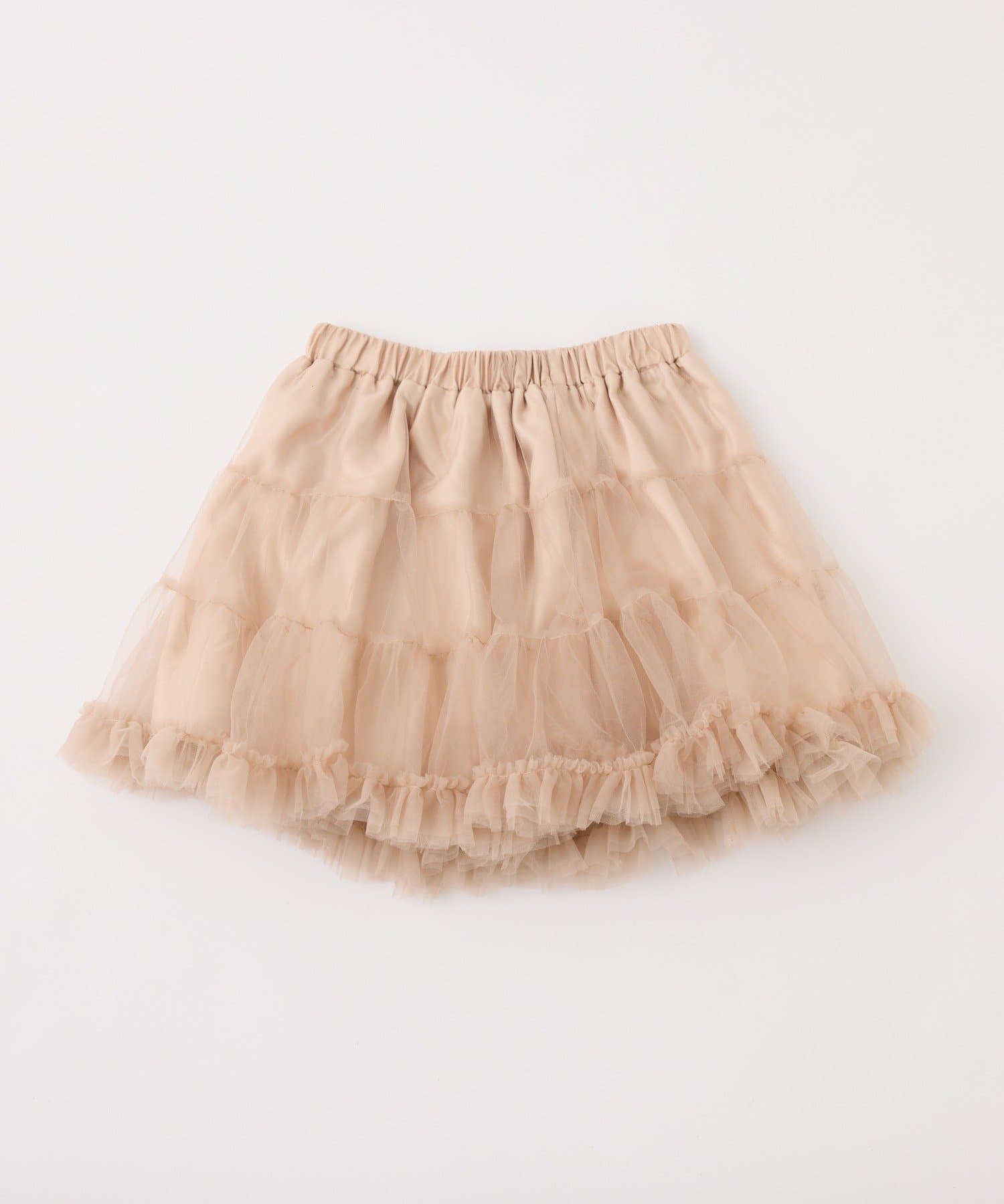 one after another NICE CLAUP(ワンアフターアナザー ナイスクラップ) 【premiumorder】チュールティアードミ二スカート