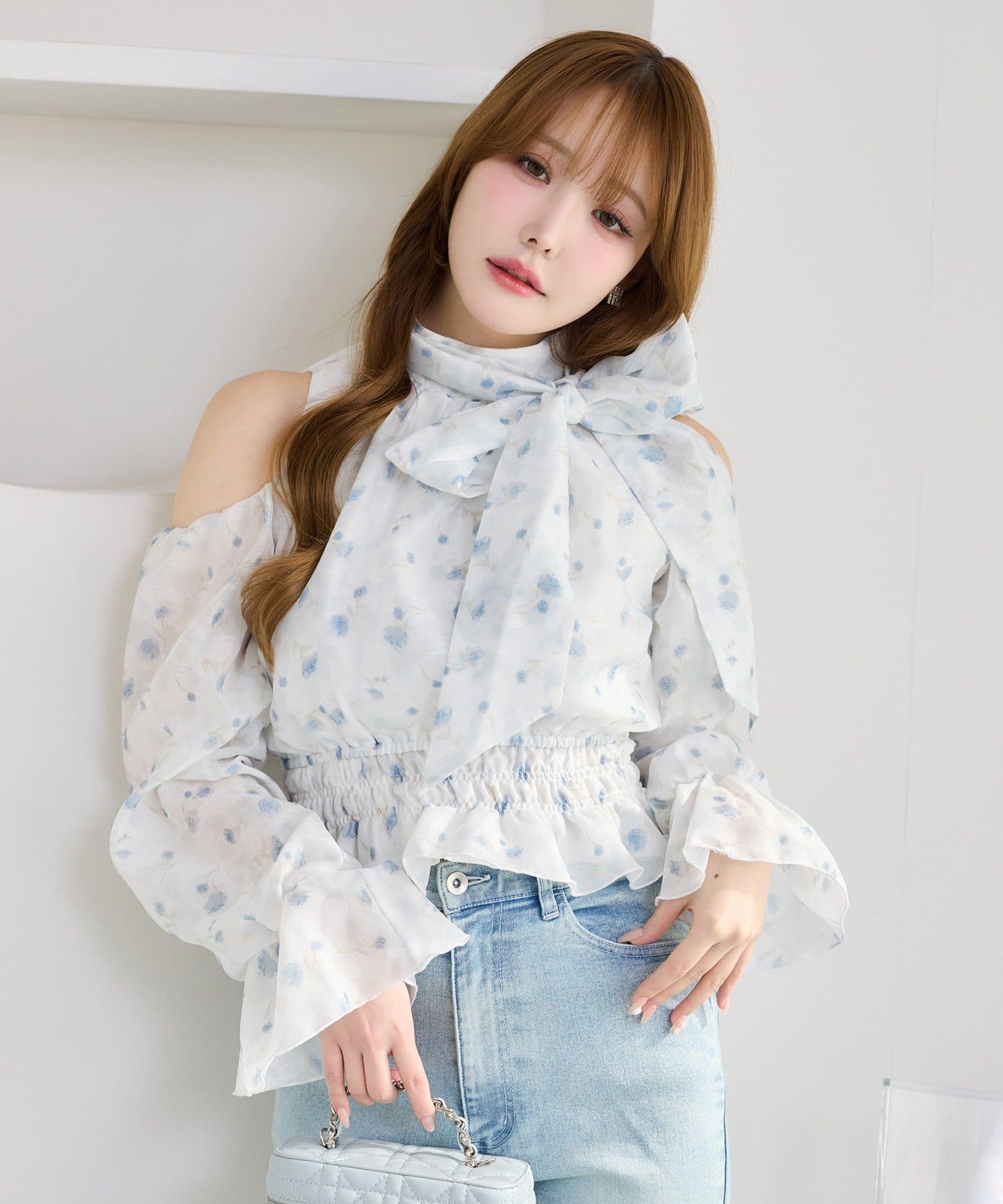 one after another NICE CLAUP(ワンアフターアナザー ナイスクラップ) ボウタイアメスリシアーブラウス