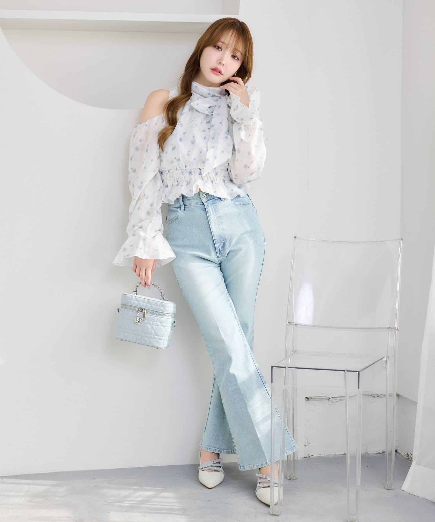 one after another NICE CLAUP(ワンアフターアナザー ナイスクラップ) ボウタイアメスリシアーブラウス