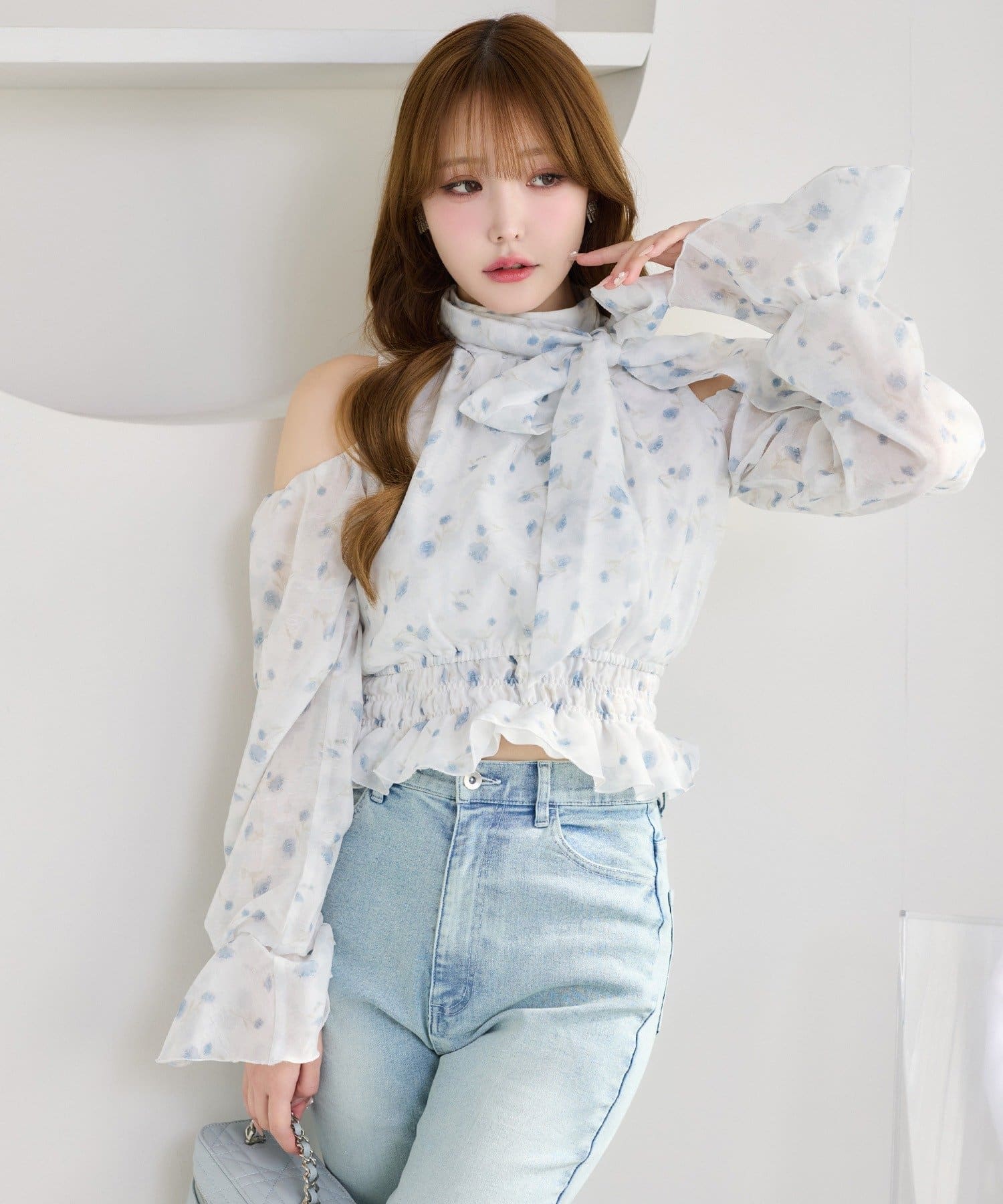 one after another NICE CLAUP(ワンアフターアナザー ナイスクラップ) ボウタイアメスリシアーブラウス