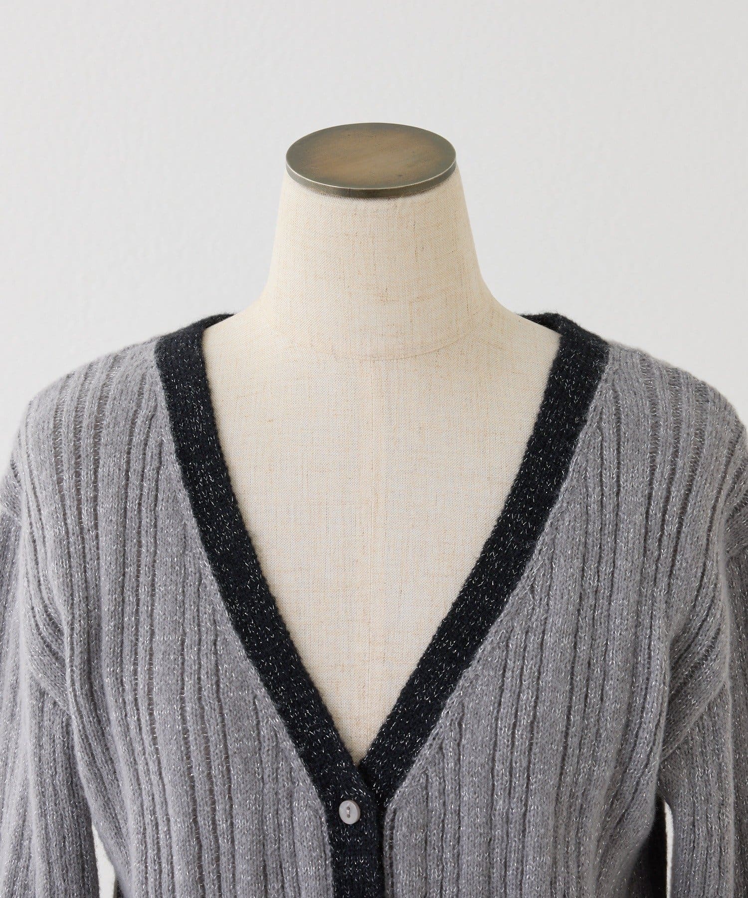 one after another NICE CLAUP(ワンアフターアナザー ナイスクラップ) 配色カーディガン