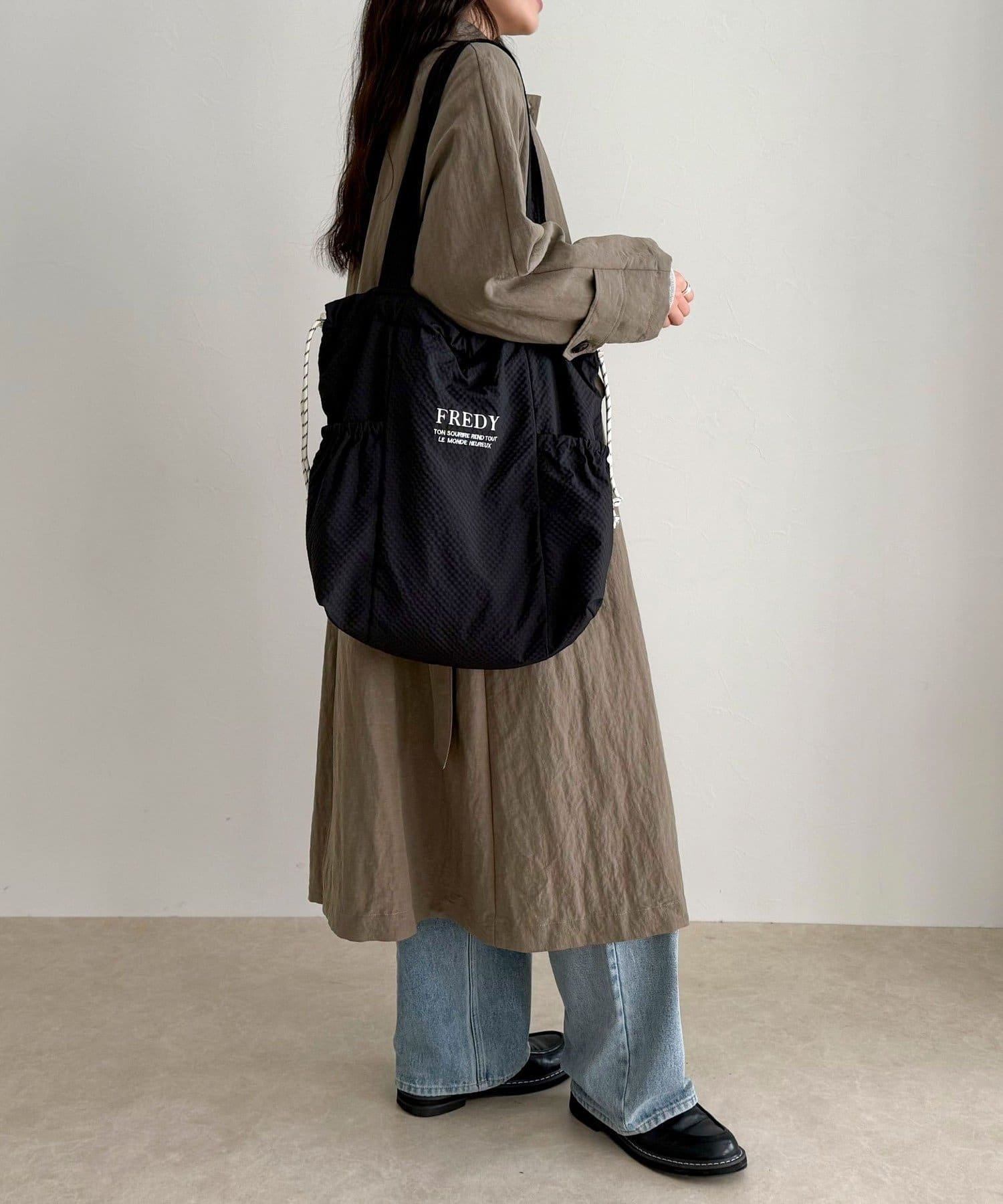 FREDY & GLOSTER(フレディ アンド グロスター) 撥水サッカーサイドポケットトートバッグ