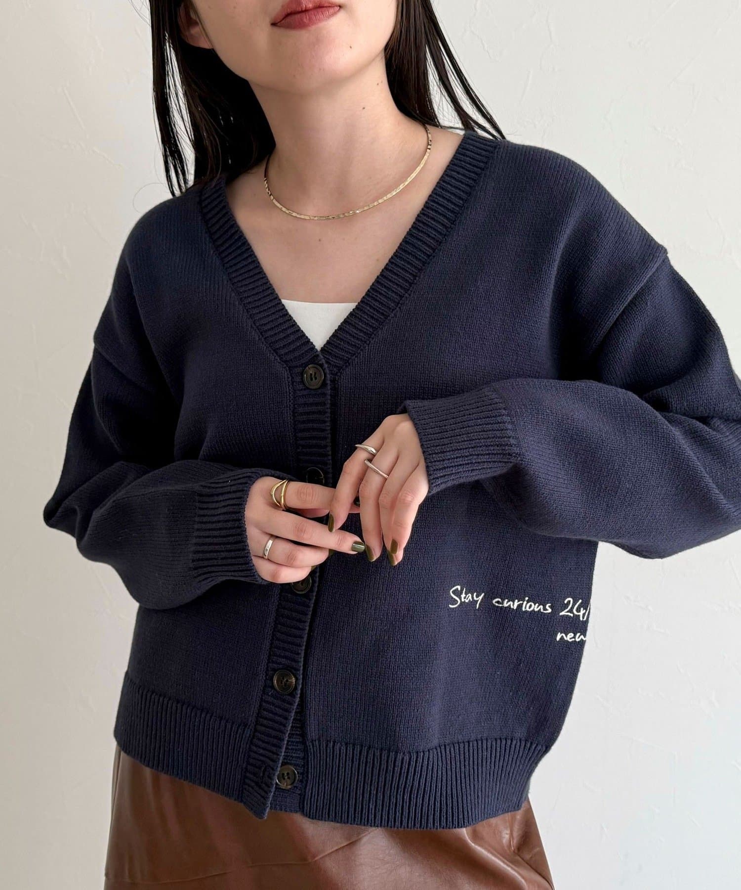 FREDY & GLOSTER(フレディ アンド グロスター) メッセージニットカーディガン