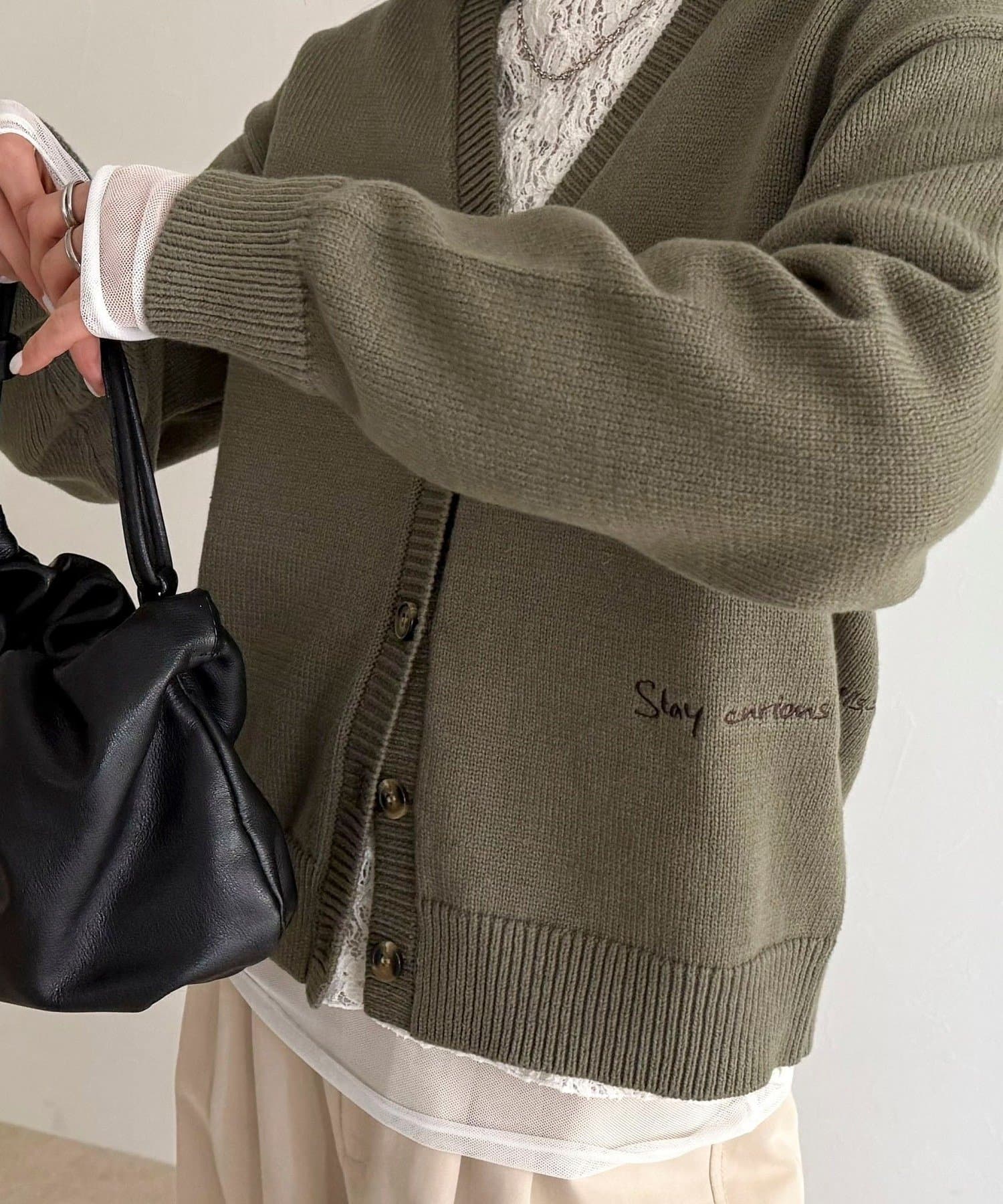 FREDY & GLOSTER(フレディ アンド グロスター) メッセージニットカーディガン