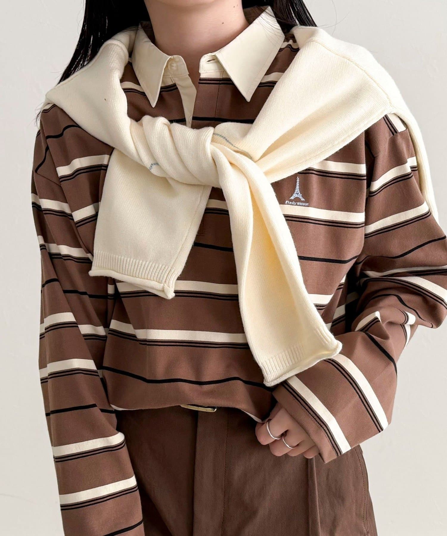 FREDY & GLOSTER(フレディ アンド グロスター) マルチボーダーラガーロンTシャツ