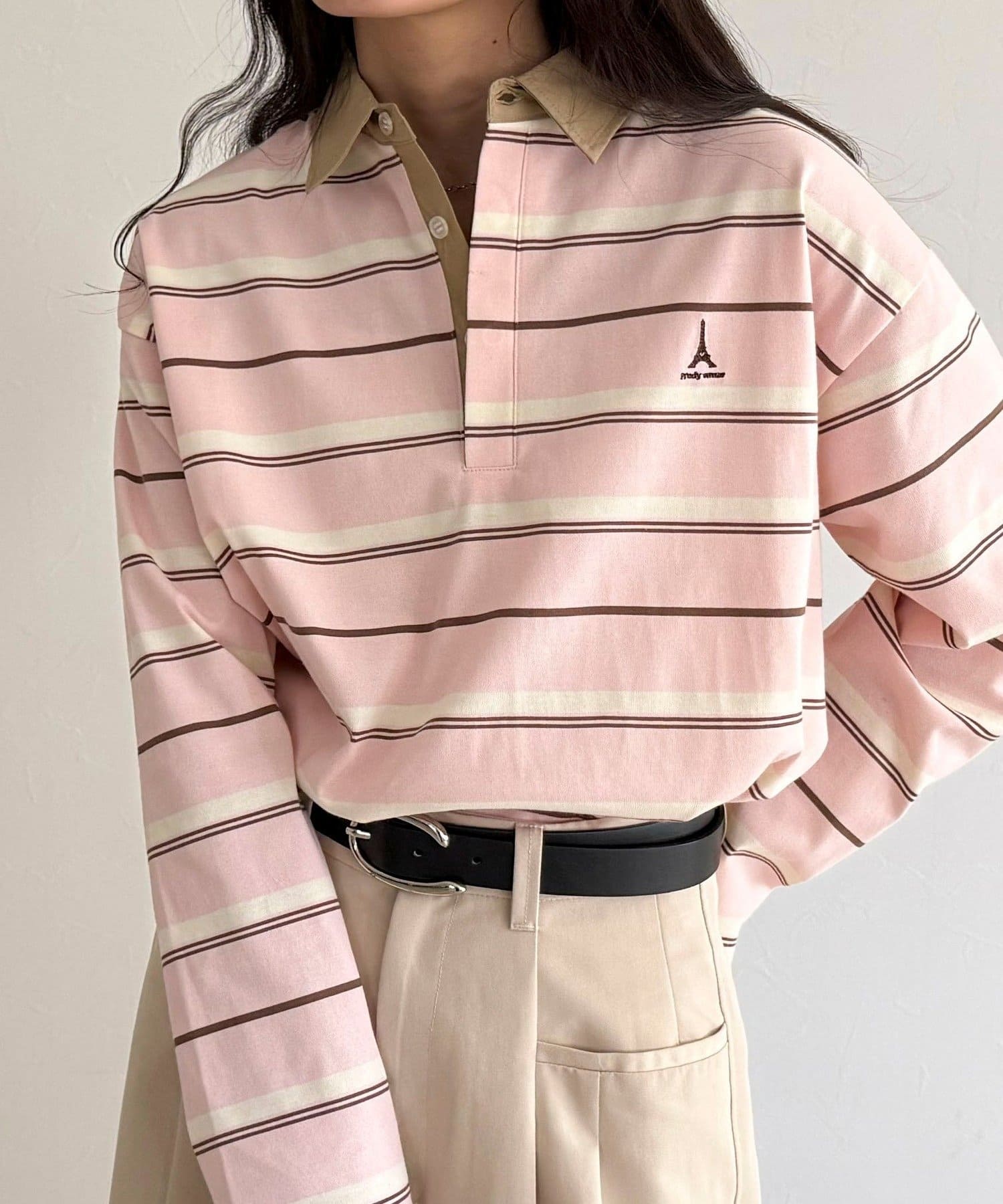 FREDY & GLOSTER(フレディ アンド グロスター) マルチボーダーラガーロンTシャツ