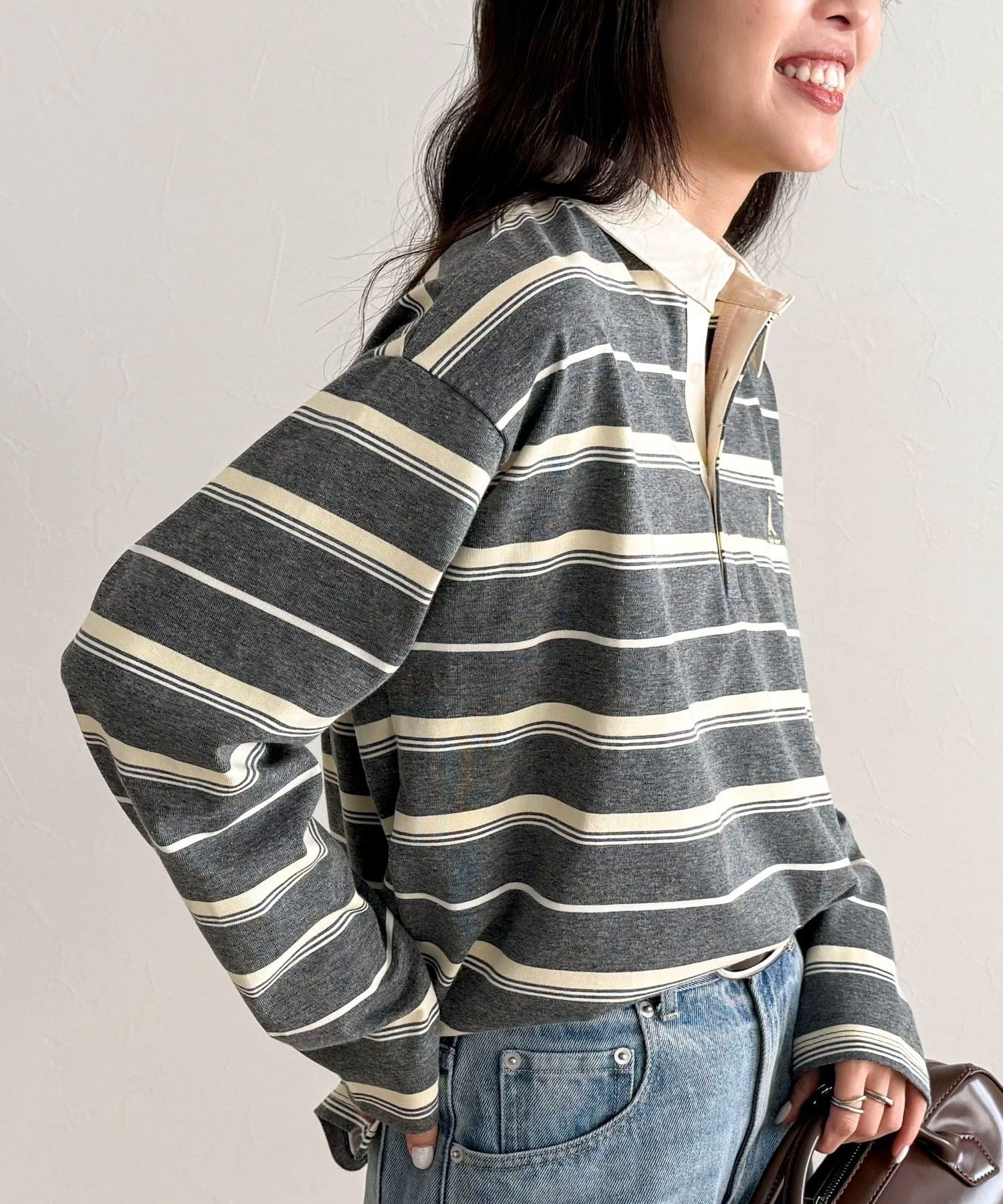 FREDY & GLOSTER(フレディ アンド グロスター) マルチボーダーラガーロンTシャツ