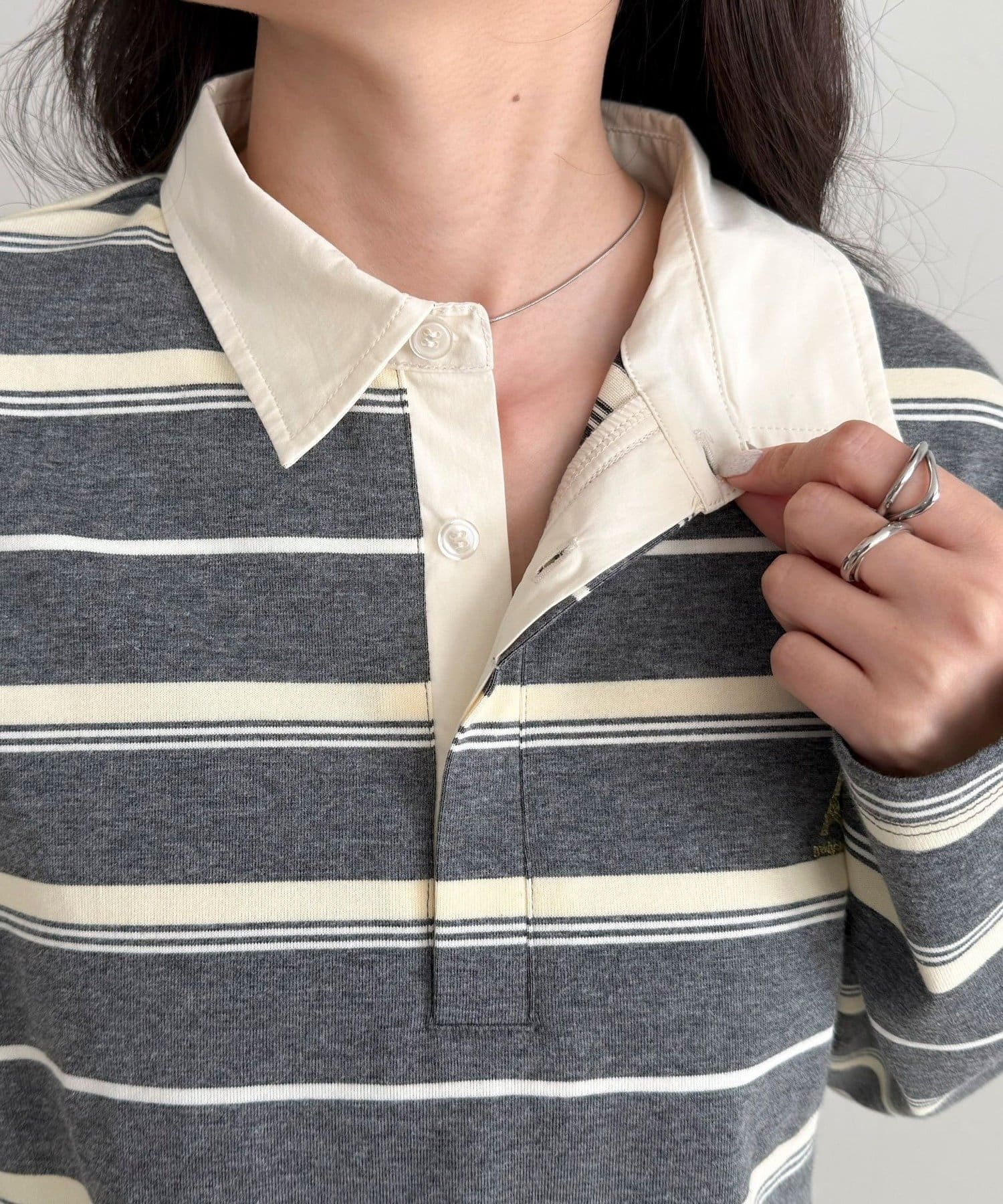 FREDY & GLOSTER(フレディ アンド グロスター) マルチボーダーラガーロンTシャツ