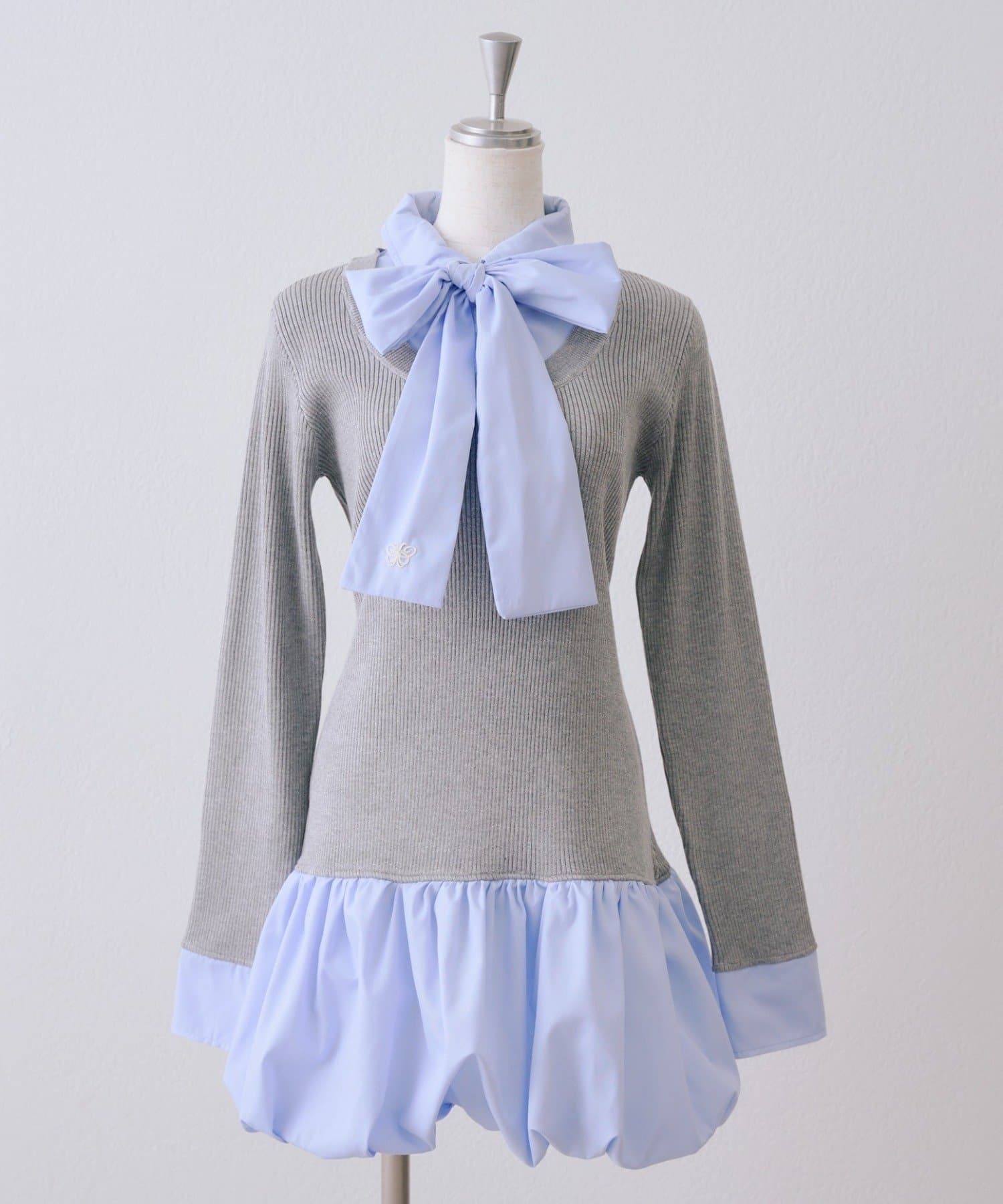 Remind me and forever(リマインドミーアンドフォーエバー) リボン&バルーンドッキングワンピース