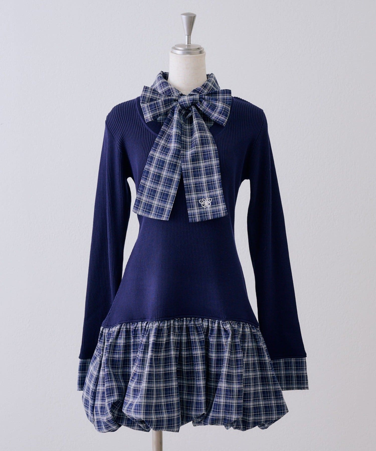 Remind me and forever(リマインドミーアンドフォーエバー) リボン&バルーンドッキングワンピース