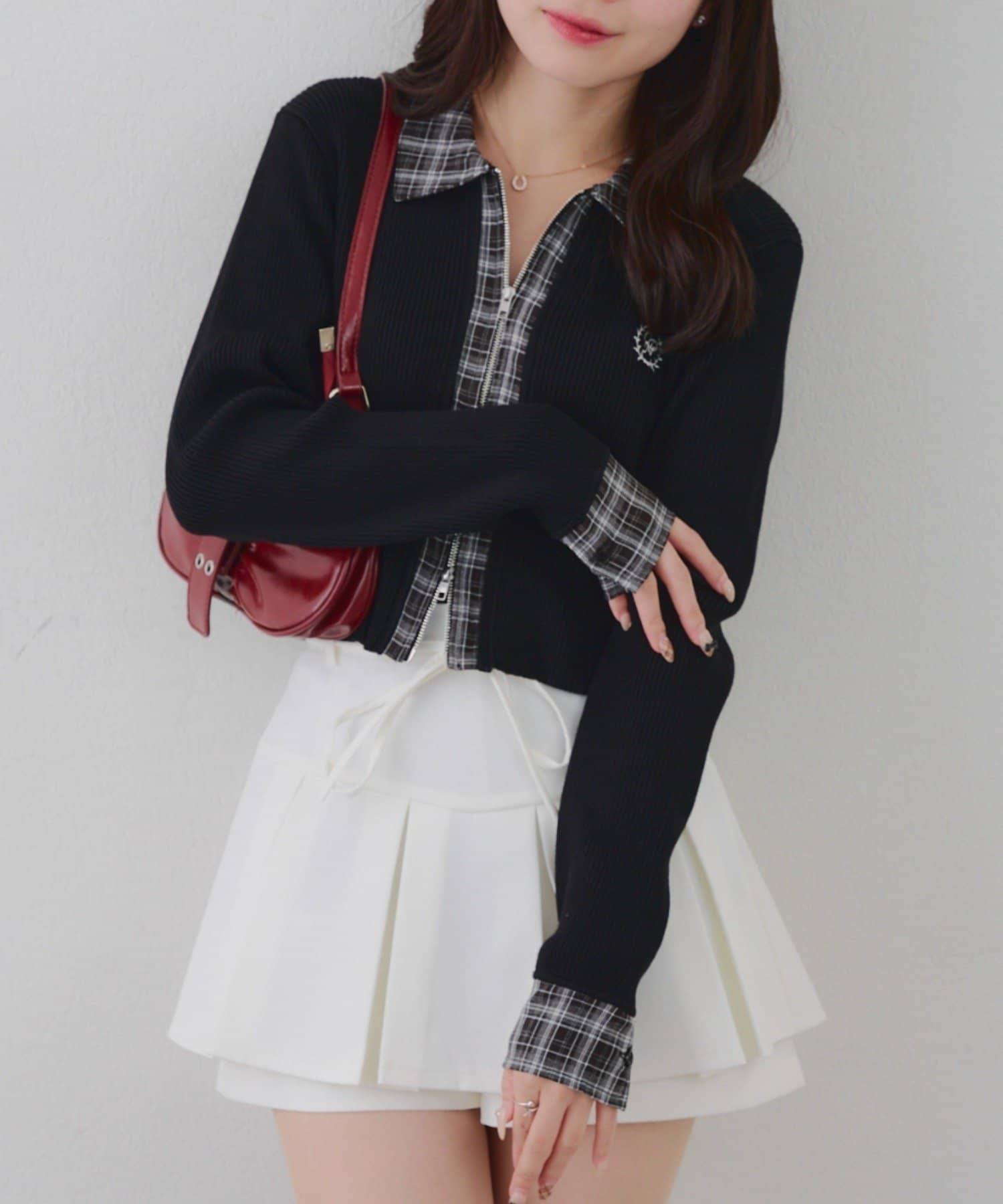 Remind me and forever(リマインドミーアンドフォーエバー) シャツドッキングWZIPカーディガン