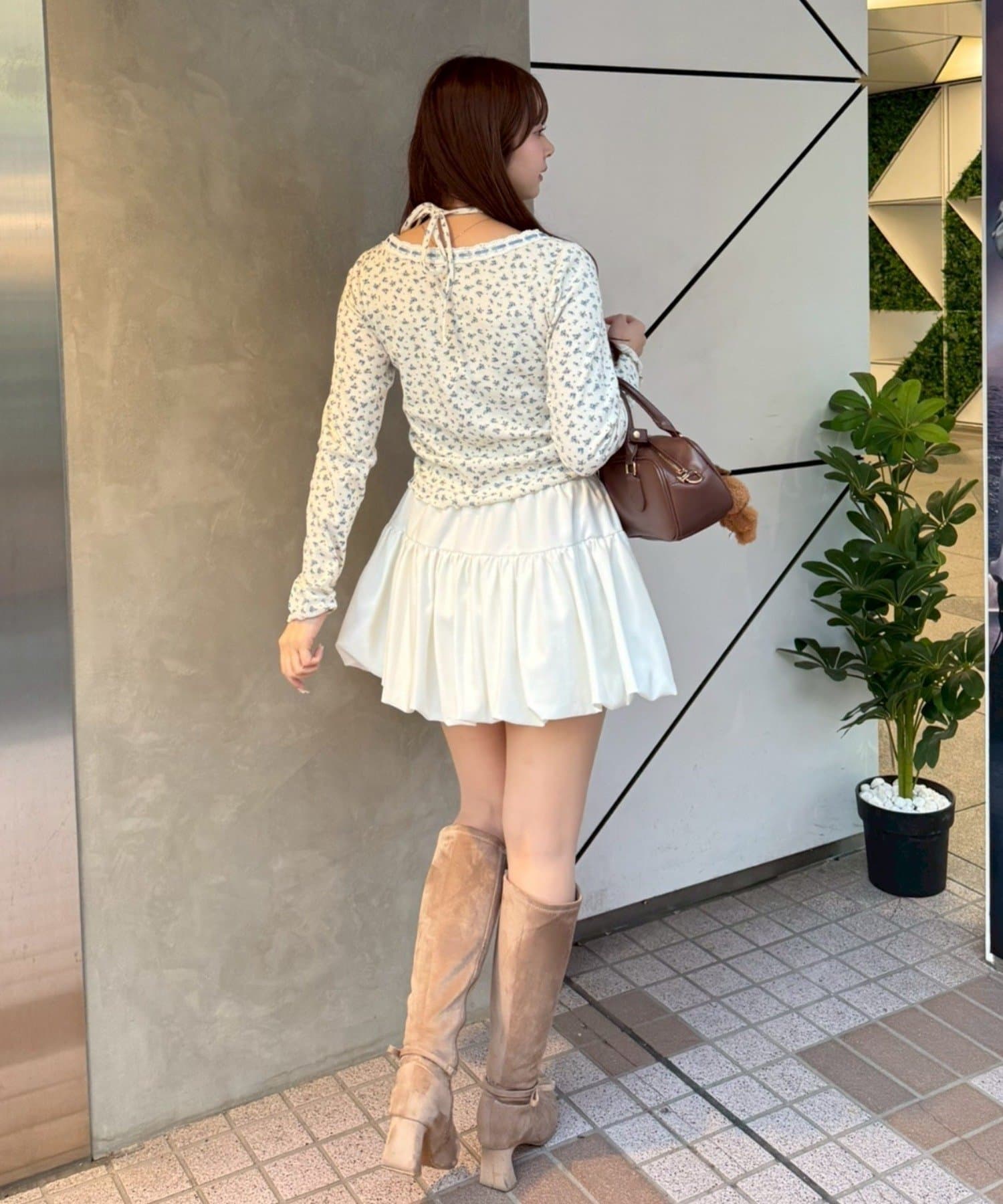 Remind me and forever(リマインドミーアンドフォーエバー) 衿レースリボンテレコトップス