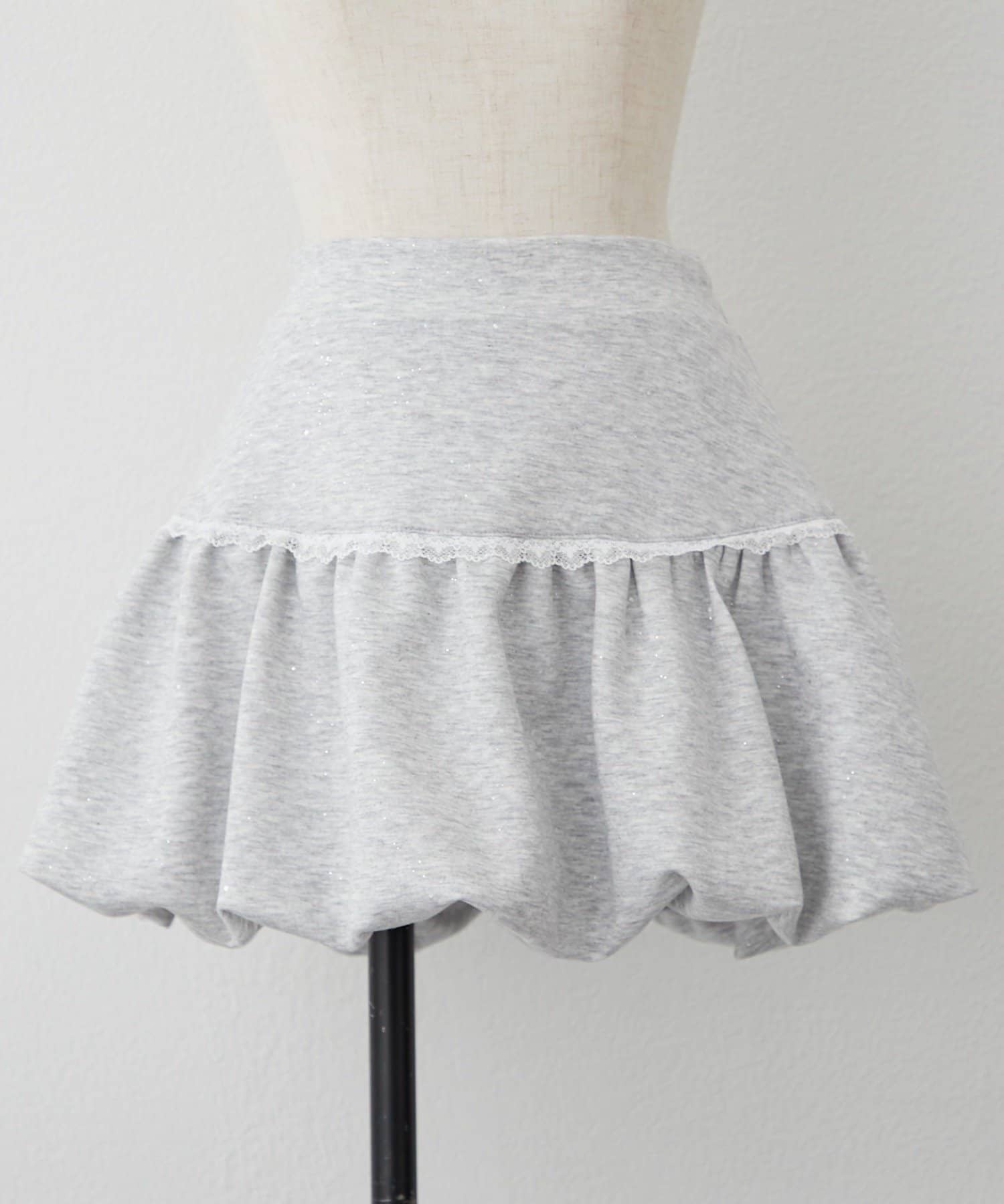 Remind me and forever(リマインドミーアンドフォーエバー) 【2026SS】レースバルーンミニスカート