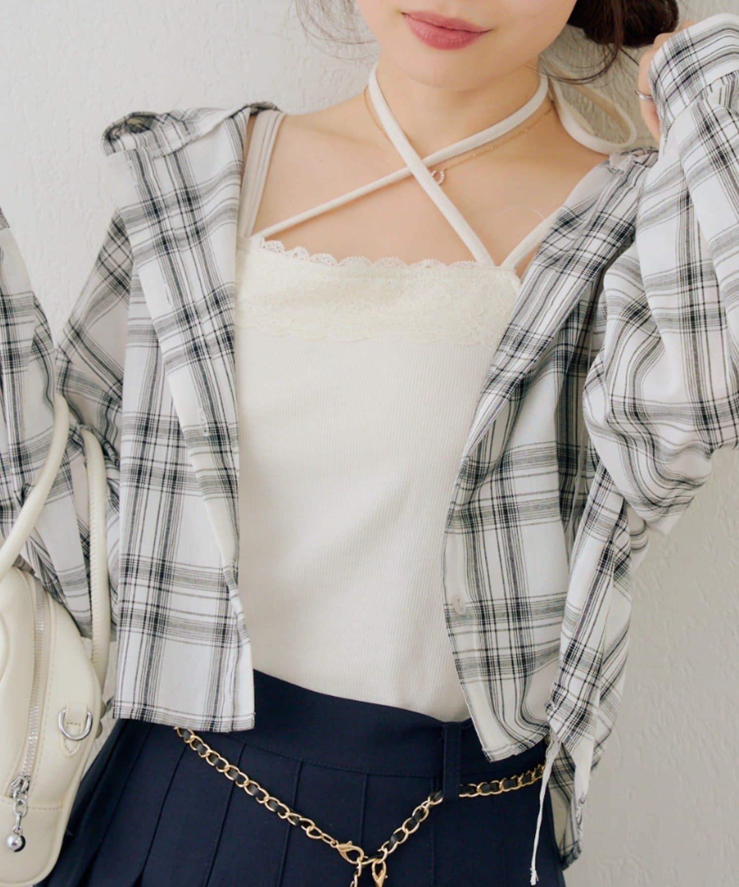 NICE CLAUP / OLIVE des OLIVE OUTLET(ナイスクラップ  / オリーブ デ オリーブ アウトレット) 【continuer】カップ付きマルチWAYキャミ
