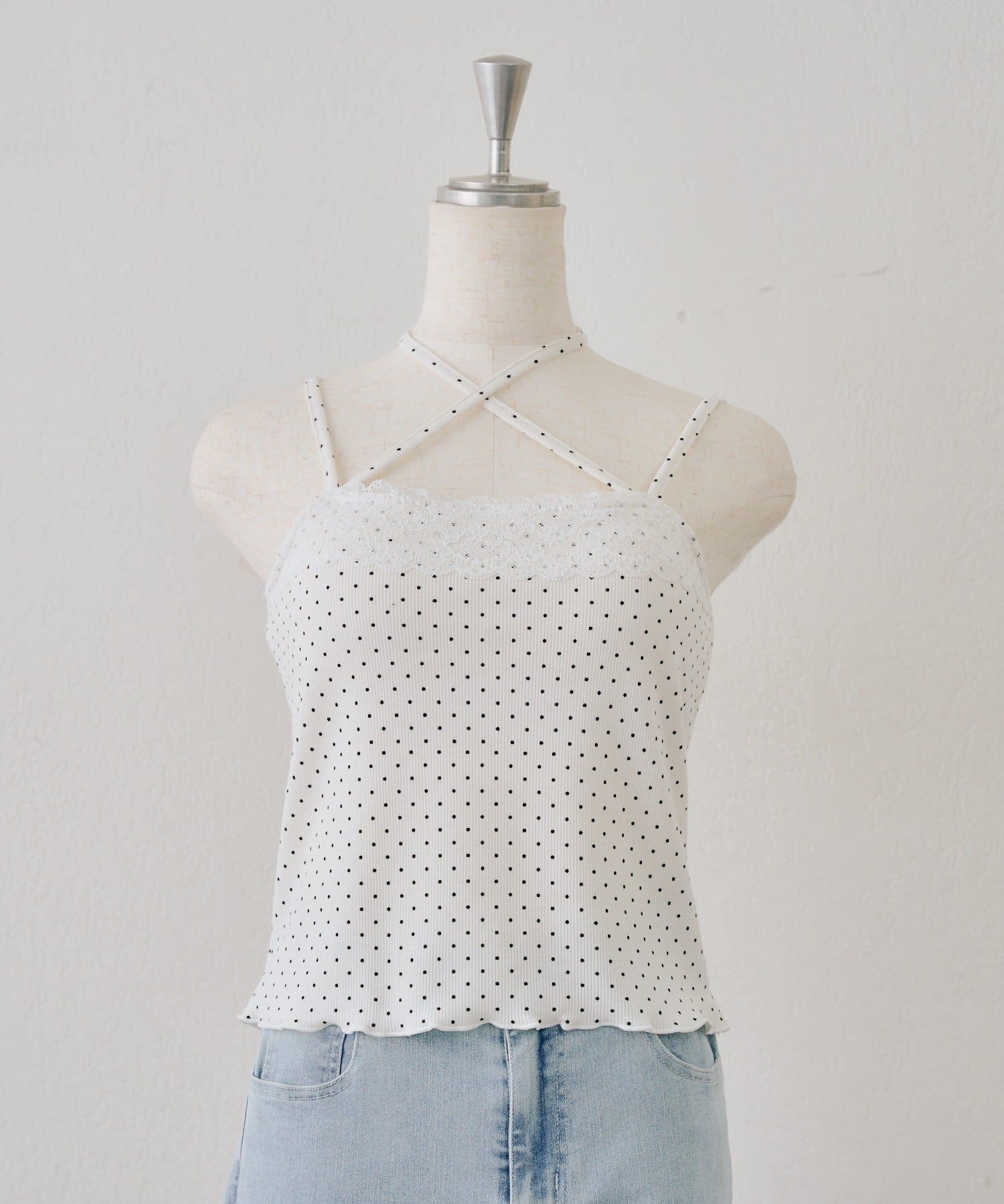 NICE CLAUP / OLIVE des OLIVE OUTLET(ナイスクラップ  / オリーブ デ オリーブ アウトレット) 【continuer】カップ付きマルチWAYキャミ