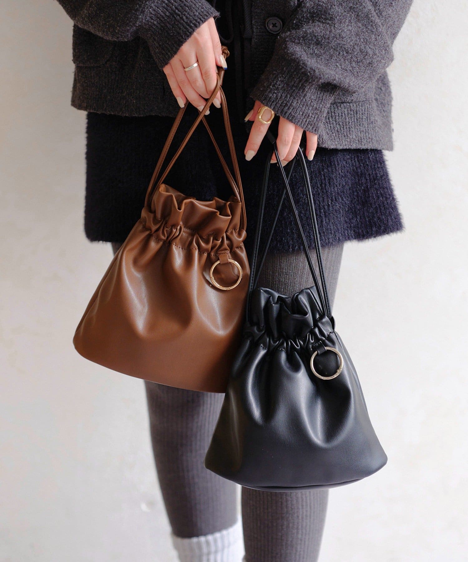 salut!(サリュ) 2WAYドローストリングバッグ