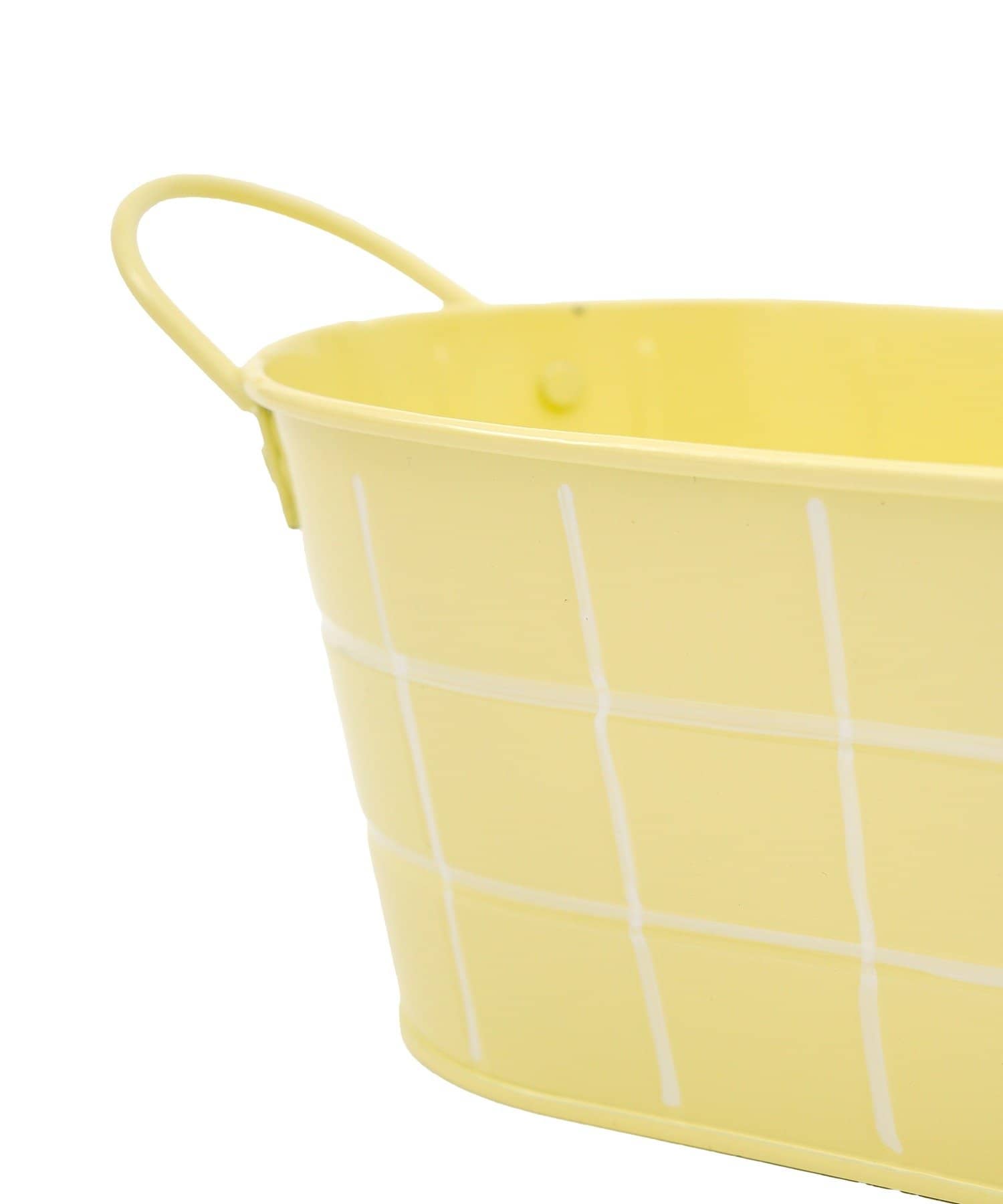 salut!(サリュ) タイルデザインオーバルブリキバスケット