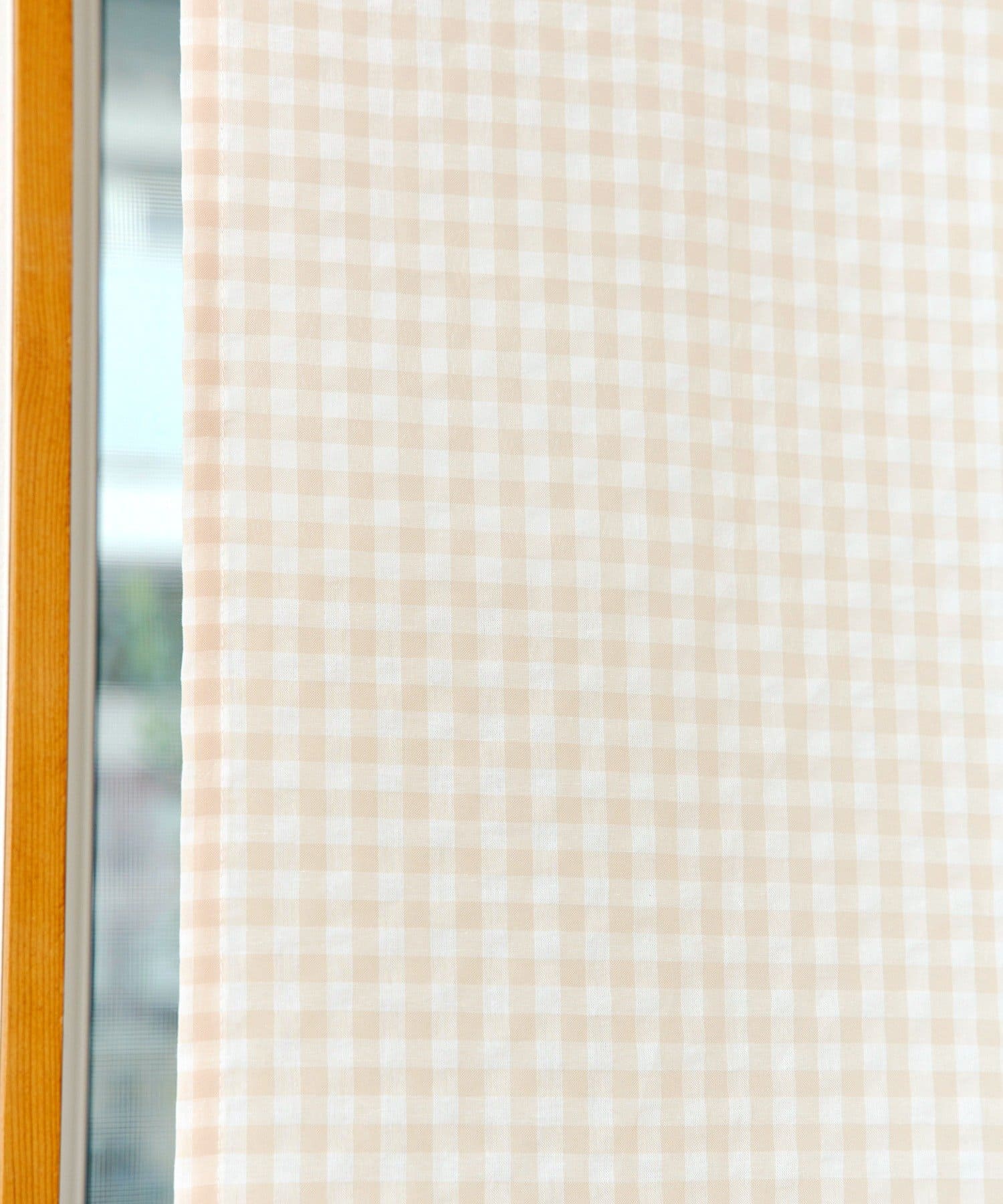 salut!(サリュ) ギンガムチェックカーテン180×110cm