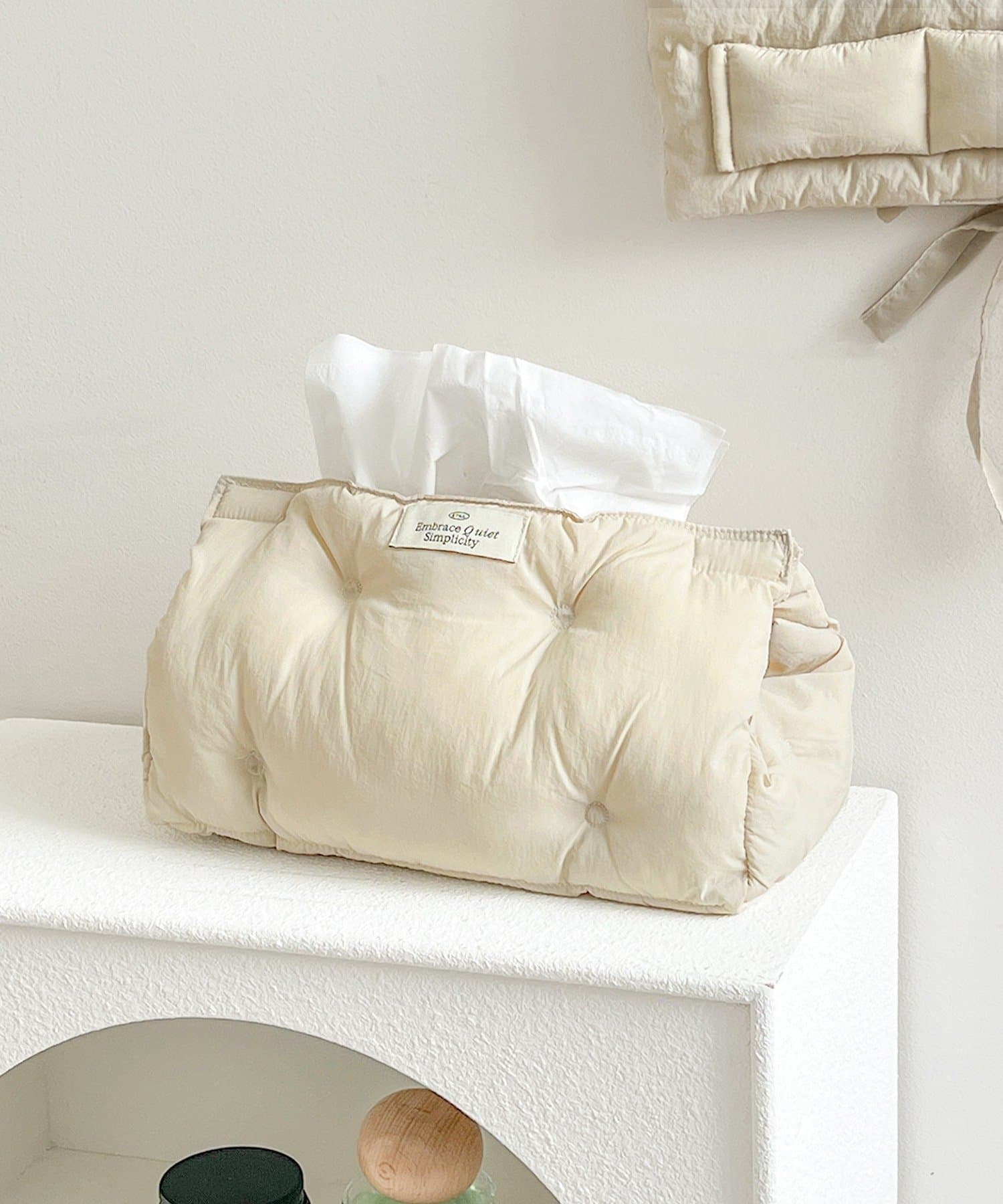 3COINS(スリーコインズ) モコモコティッシュケース