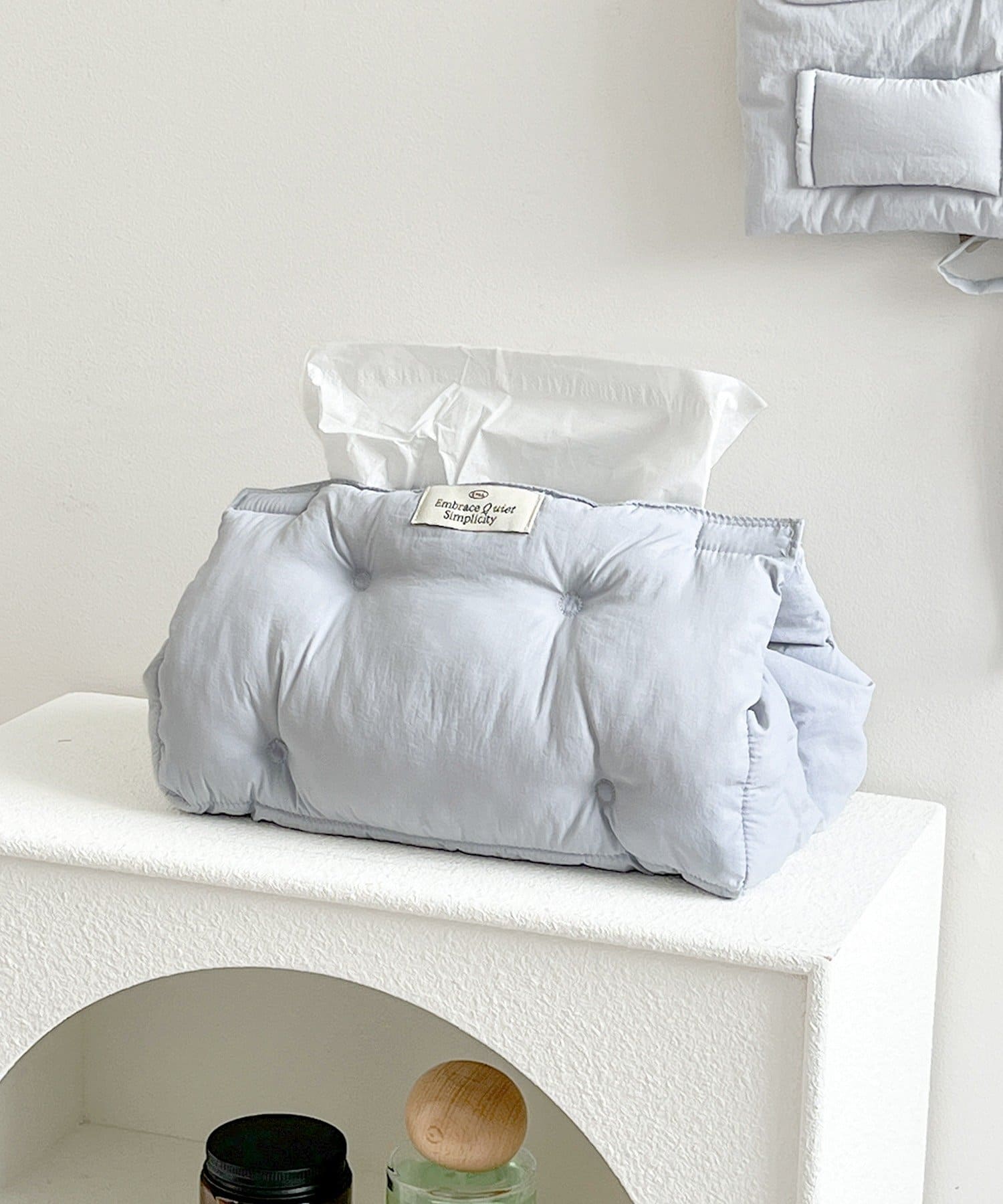 3COINS(スリーコインズ) モコモコティッシュケース