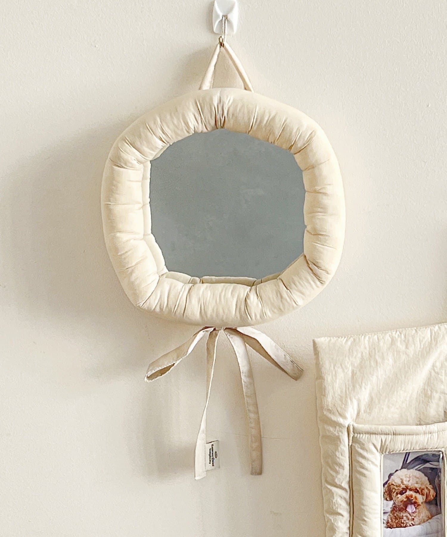 3COINS(スリーコインズ) モコモコウォールミラー