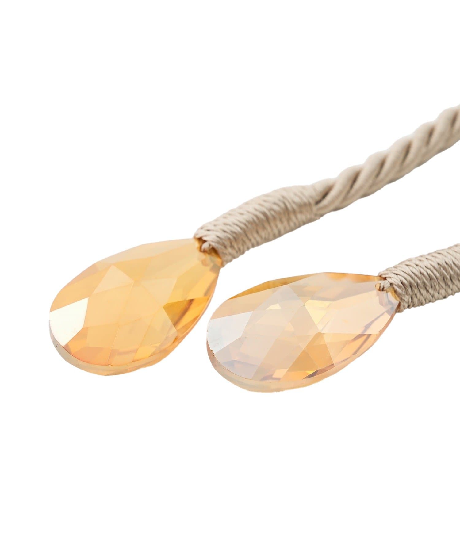 3COINS(スリーコインズ) しずく型カーテンタッセル2個セット