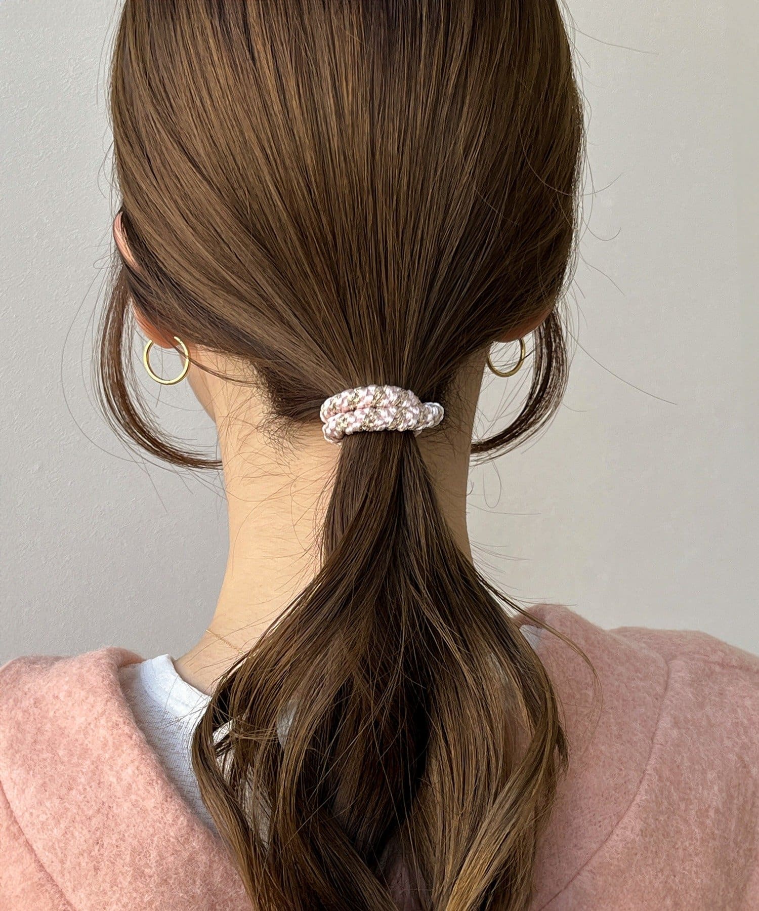 3COINS(スリーコインズ) ラメMIXポニー4個セット