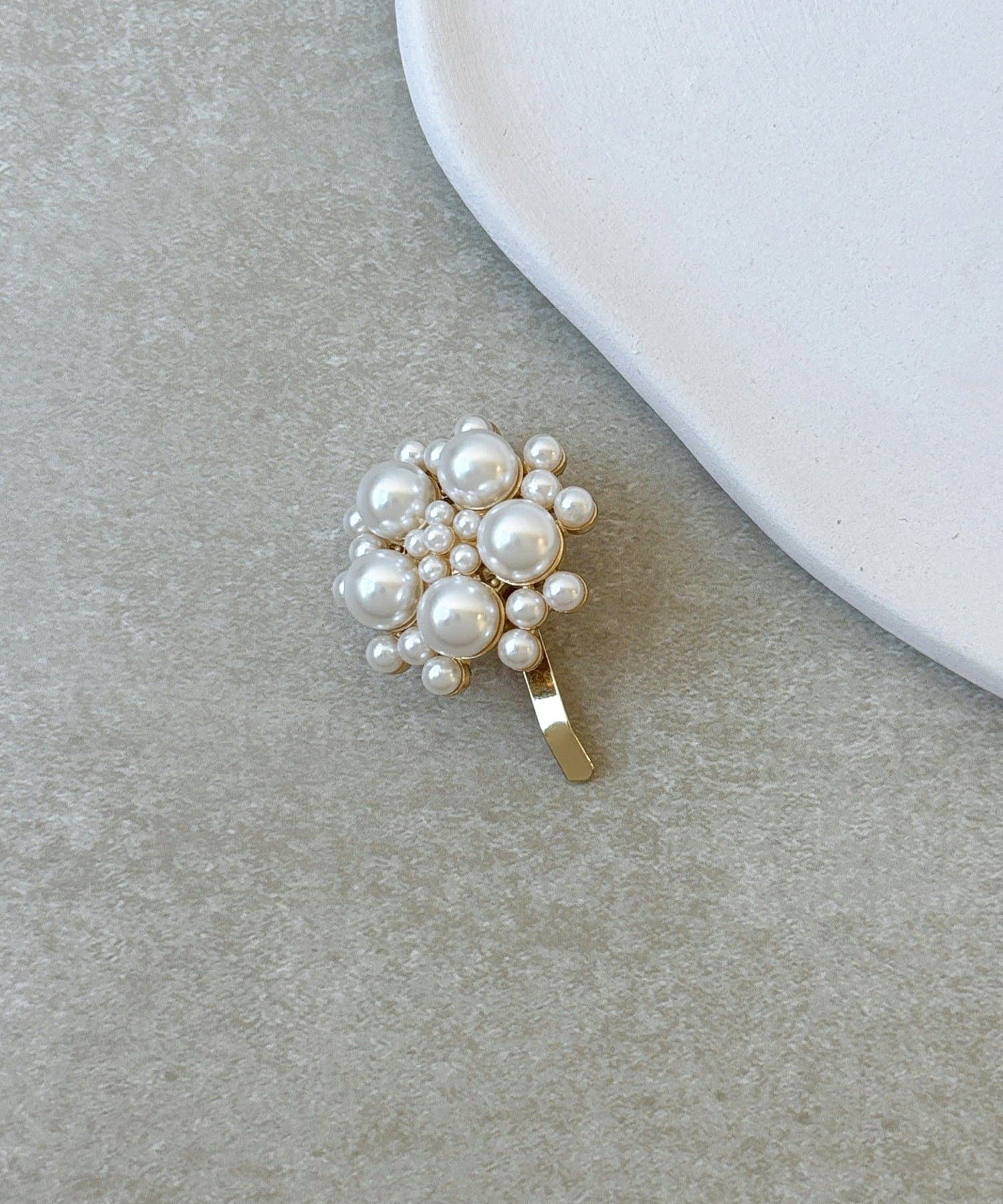 3COINS(スリーコインズ) フラワーパールヘアフック