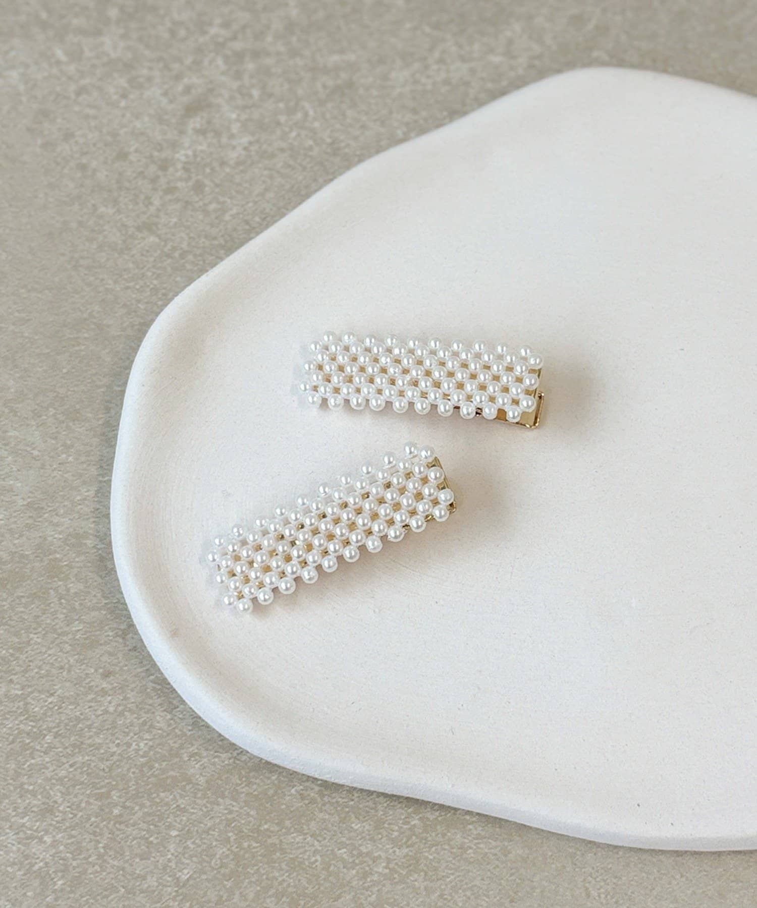 3COINS(スリーコインズ) パールミニクリップ2個セット