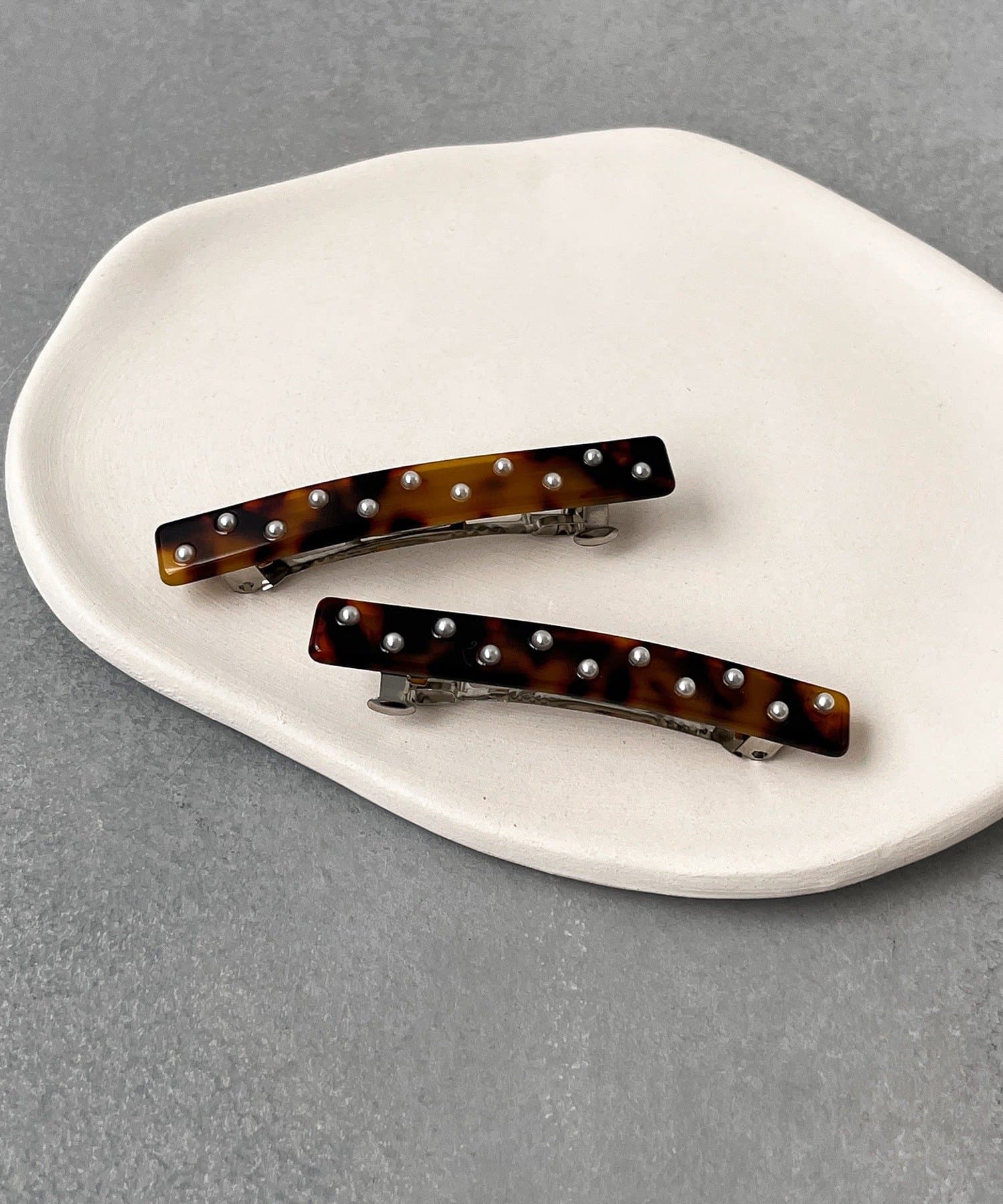 3COINS(スリーコインズ) パールドットミニバレッタ2個セット