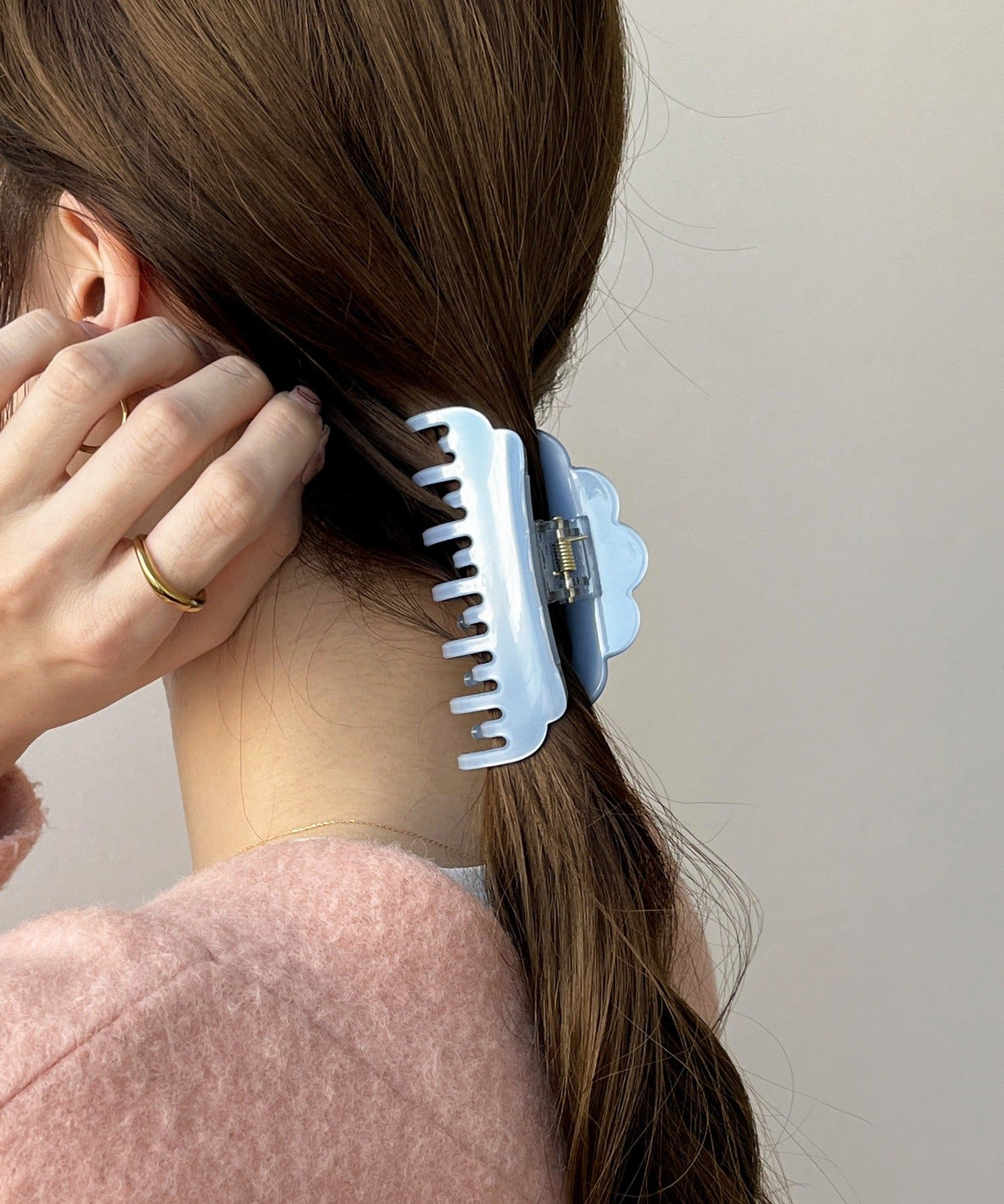 3COINS(スリーコインズ) ダブルコームスカラップカラーバンス