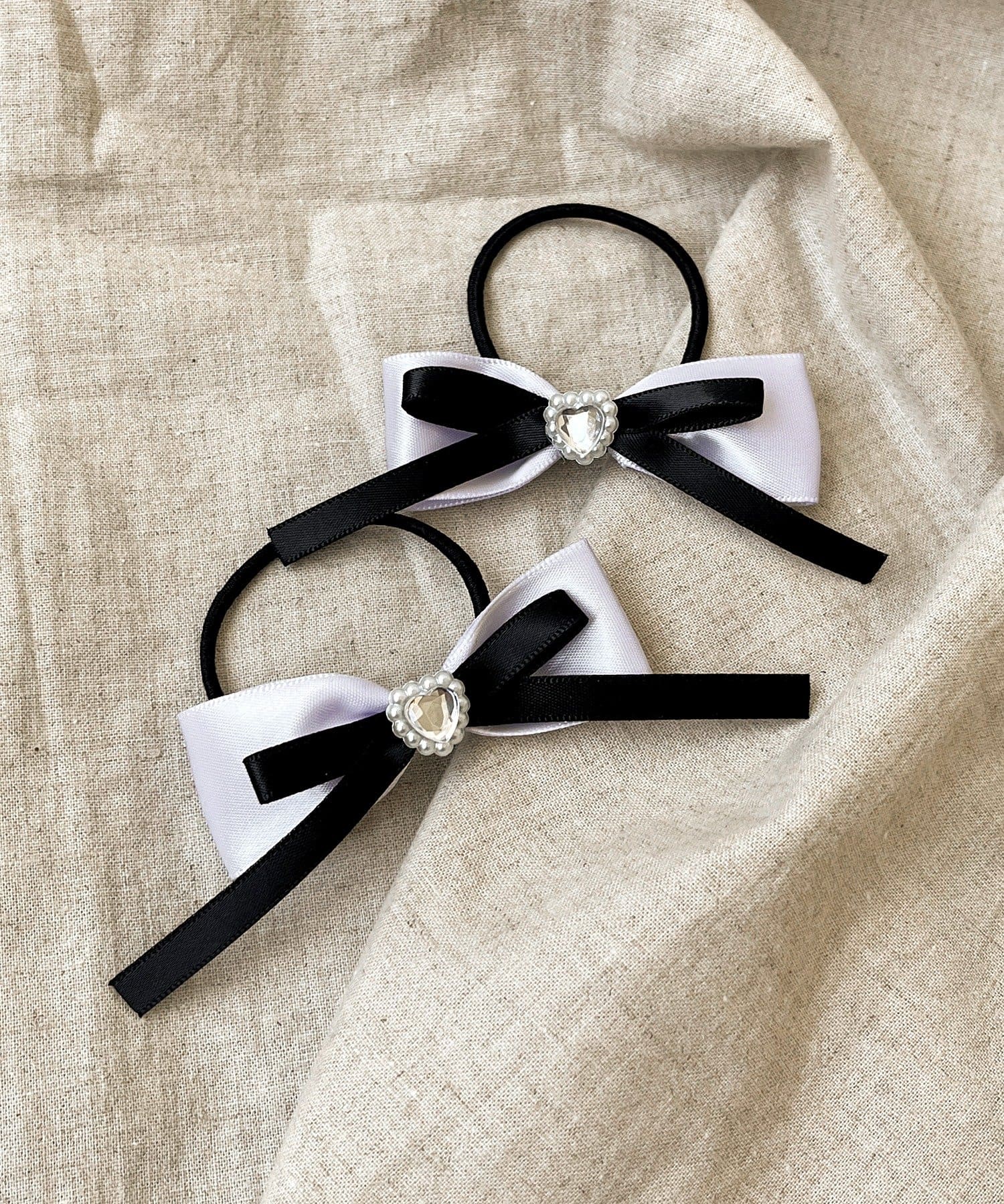 3COINS(スリーコインズ) サテンリボンポニー2個セット／KIDS