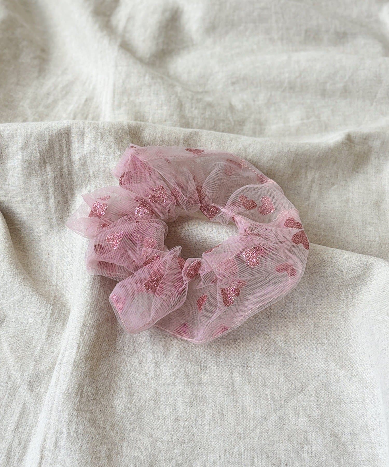 3COINS(スリーコインズ) ラメハートシュシュ／KIDS