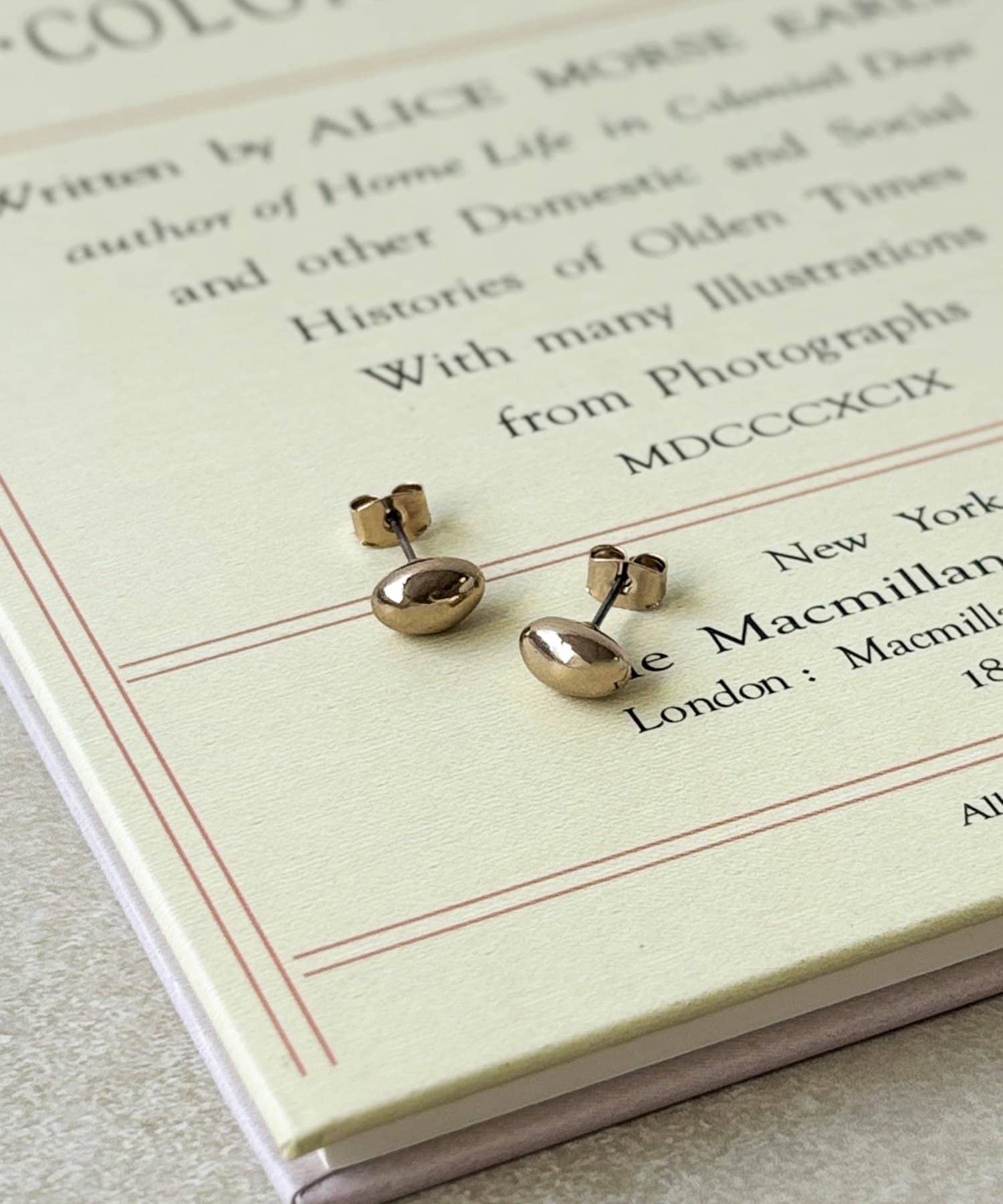 3COINS(スリーコインズ) フラットビーンメタルピアス