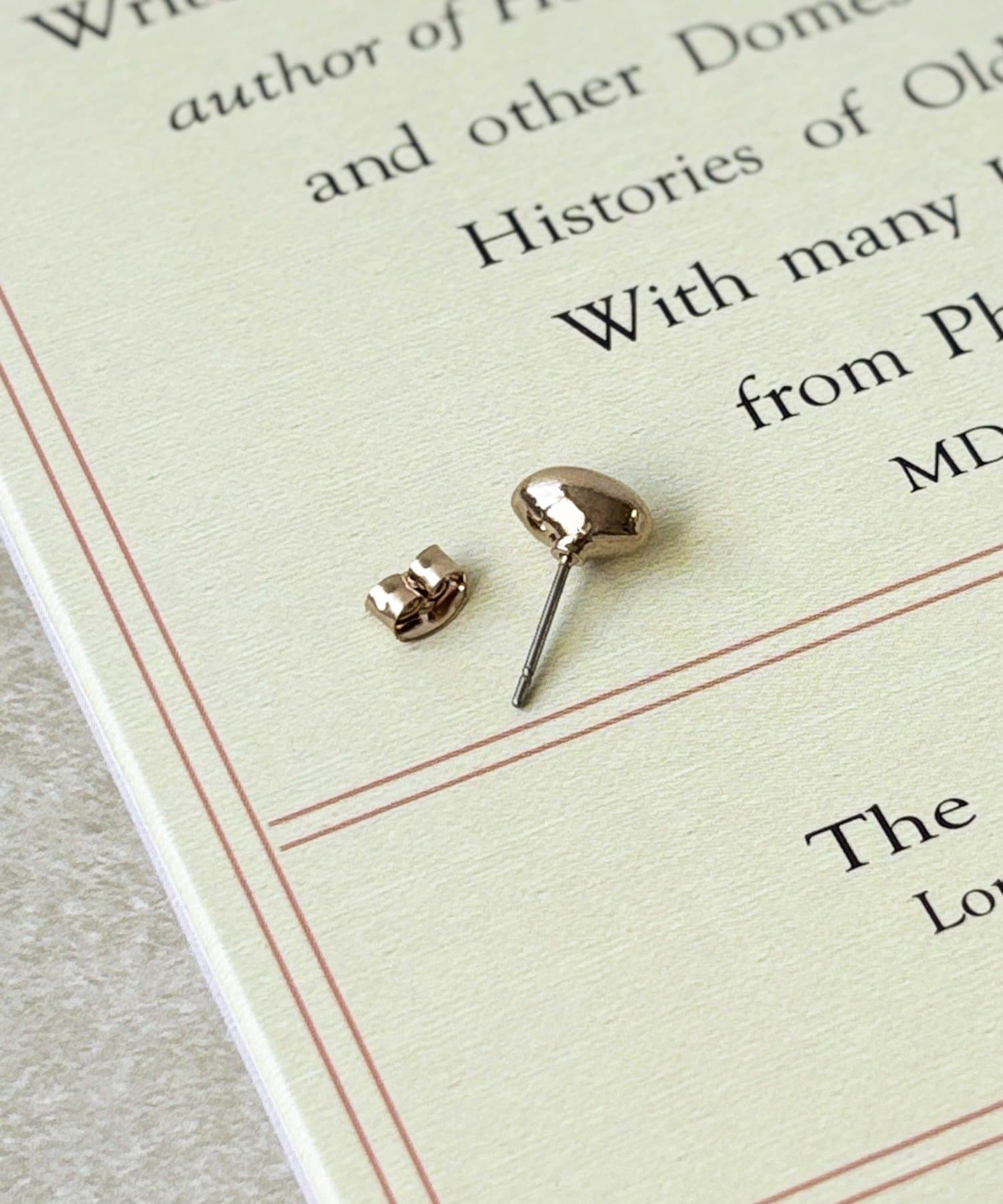 3COINS(スリーコインズ) フラットビーンメタルピアス