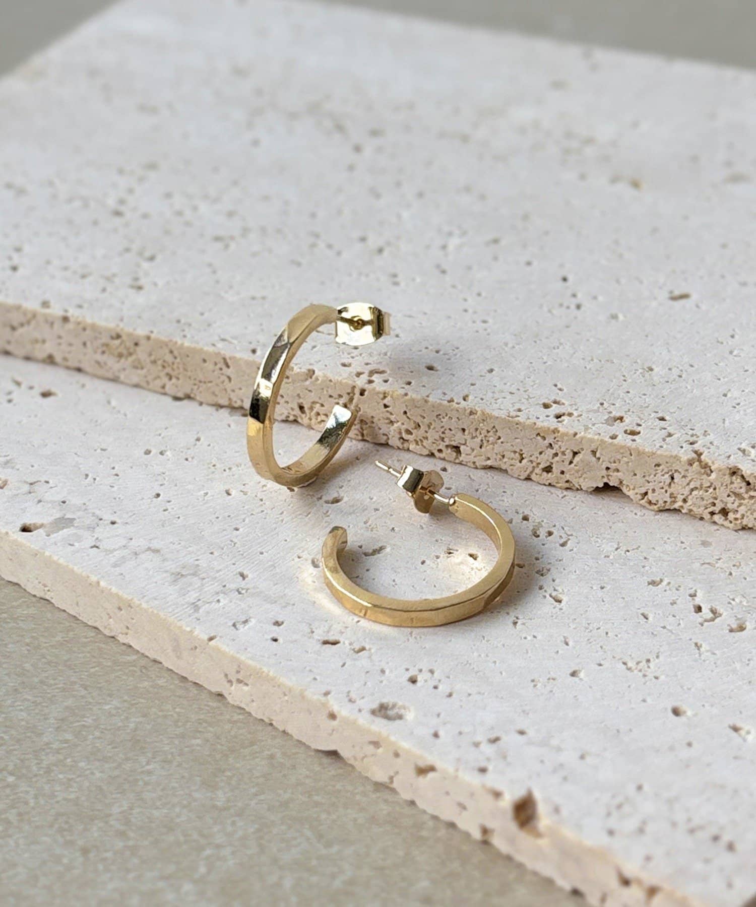 3COINS(スリーコインズ) タタキメタルフープピアス