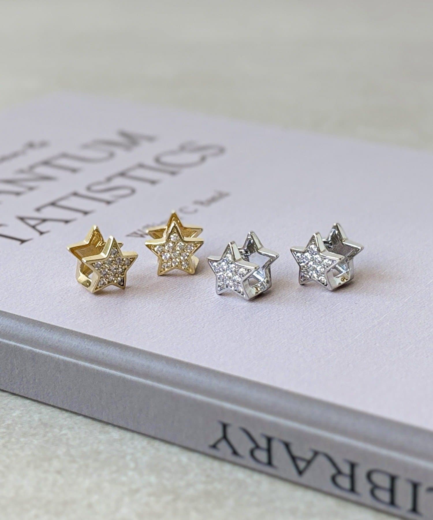 3COINS(スリーコインズ) キラキラスターワンタッチピアス