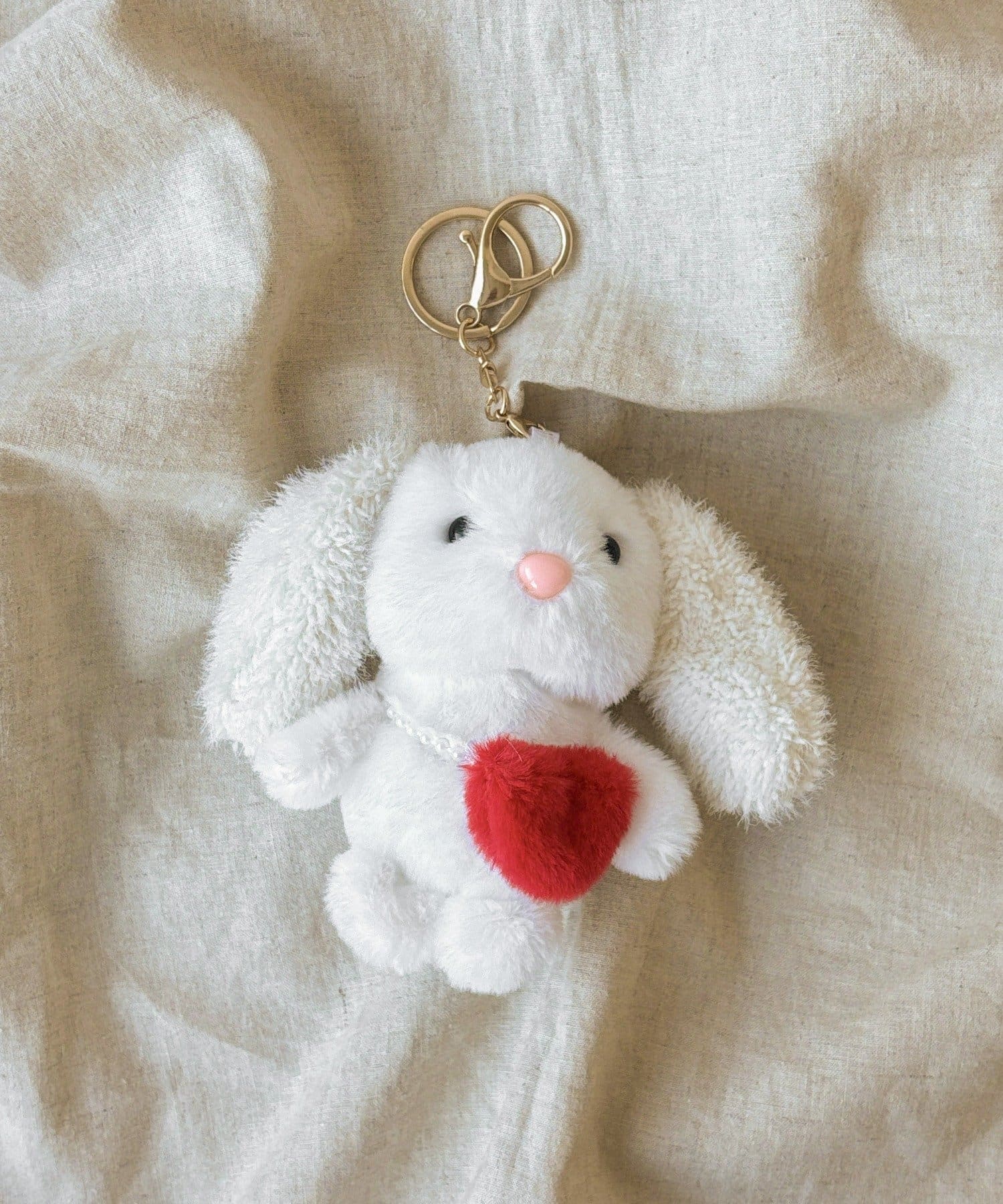 3COINS(スリーコインズ) ハートラビットキーホルダー