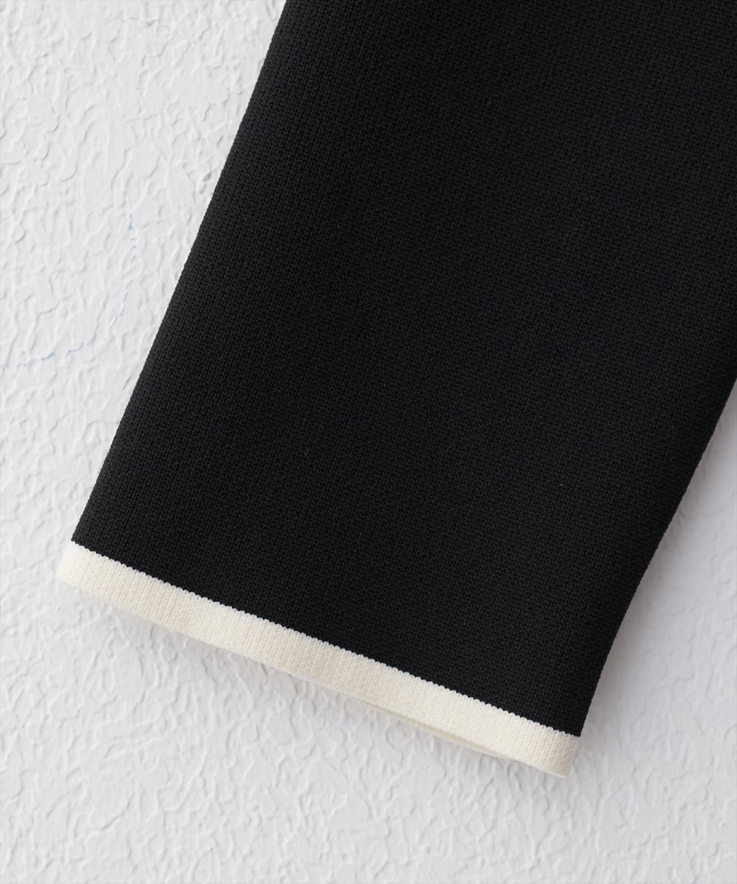 natural couture(ナチュラルクチュール) 袖口配色ショート丈カーディガン