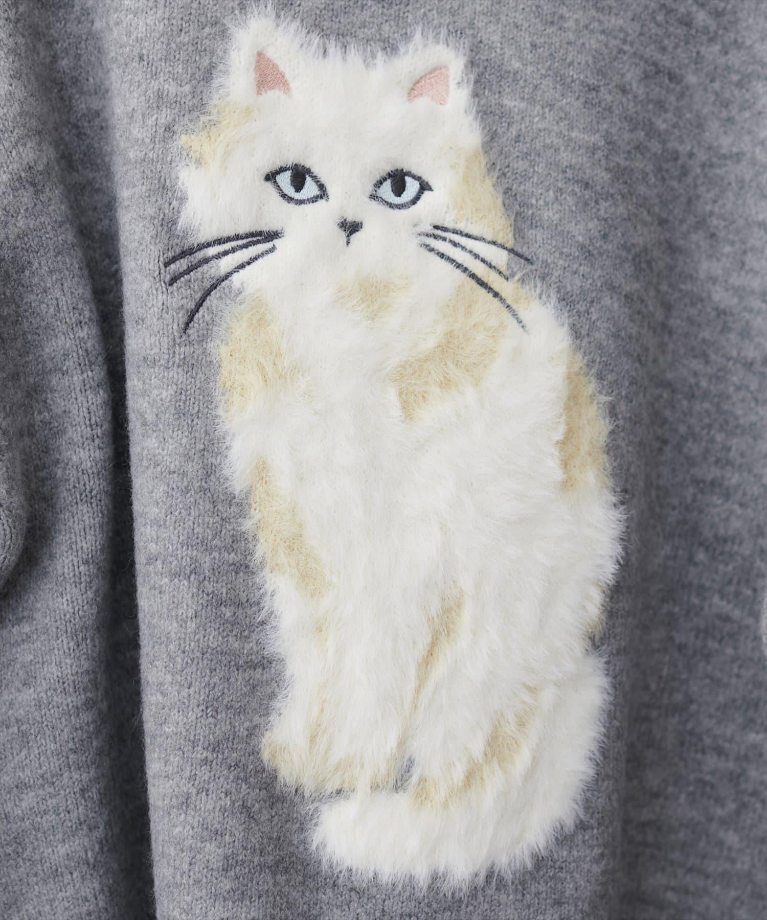 natural couture(ナチュラルクチュール) もしゃねこニットプルオーバー