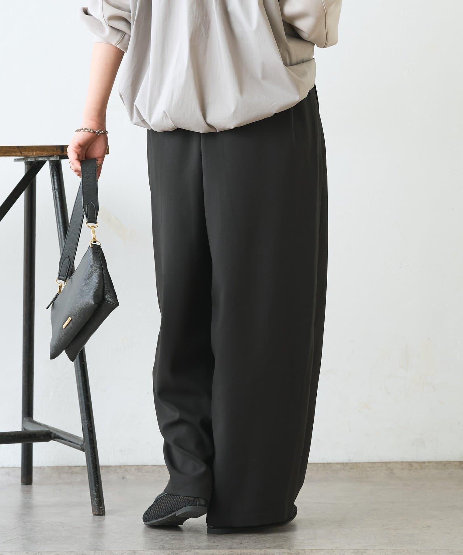 Jena　espace merveilleux(ジェナ　エスパスメルヴェイユ) リボンタックワイドパンツ