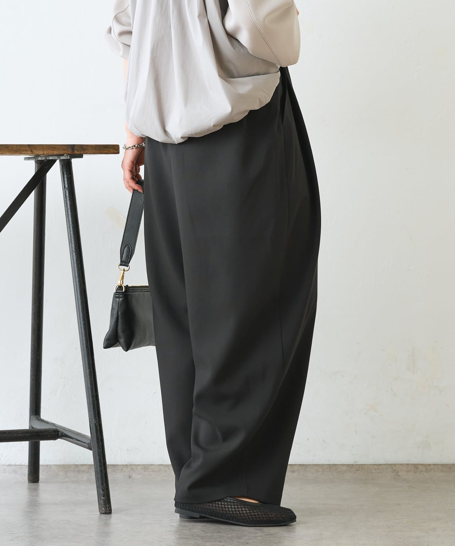 Jena　espace merveilleux(ジェナ　エスパスメルヴェイユ) リボンタックワイドパンツ