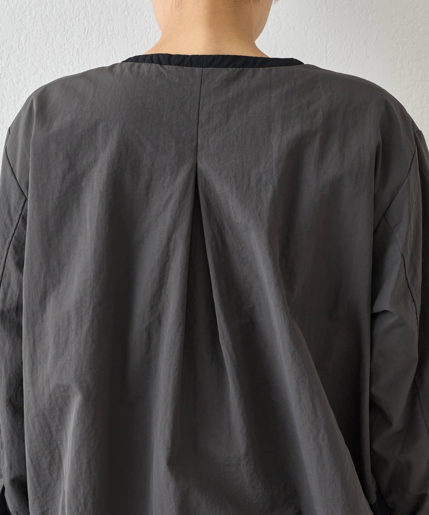 Jena　espace merveilleux(ジェナ　エスパスメルヴェイユ) 配色クルーネックブルゾン