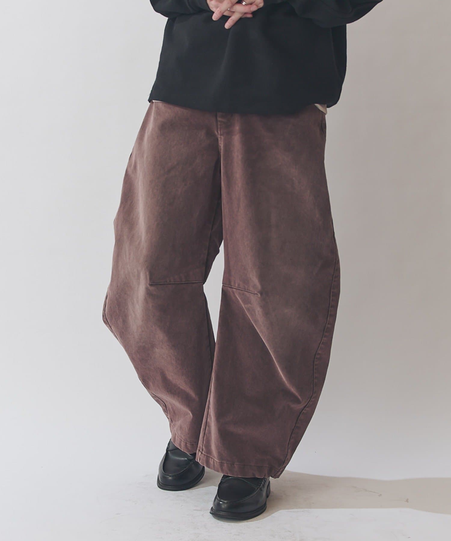 Lui's(ルイス) フロッキーカーブデニムパンツ