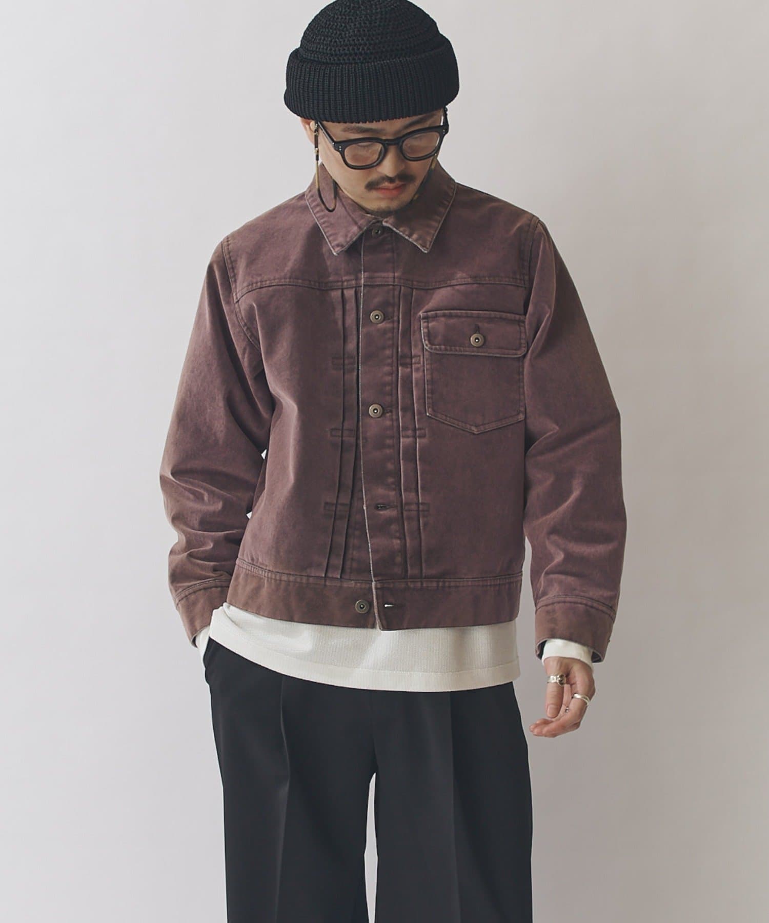 Lui's(ルイス) フロッキートラッカーデニムジャケット