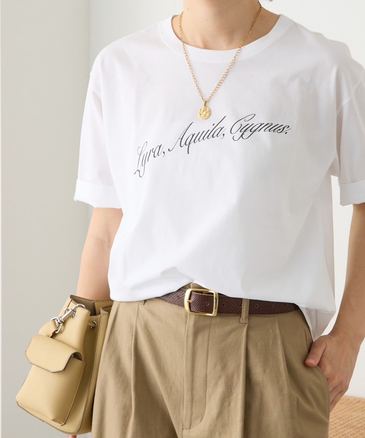 RIVE DROITE(リヴドロワ) 【接触冷感機能付き】Italic Logo Tee