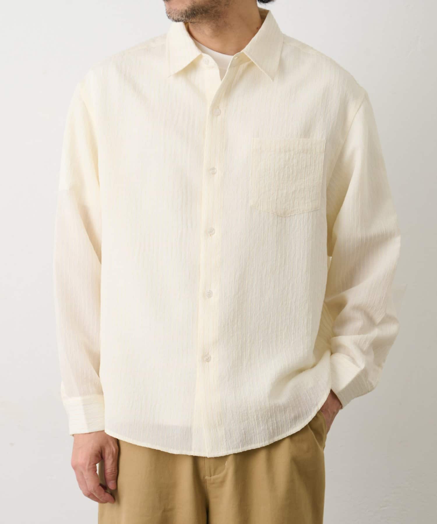 COLONY 2139(コロニー トゥーワンスリーナイン) シャドーストライプ長袖シャツ