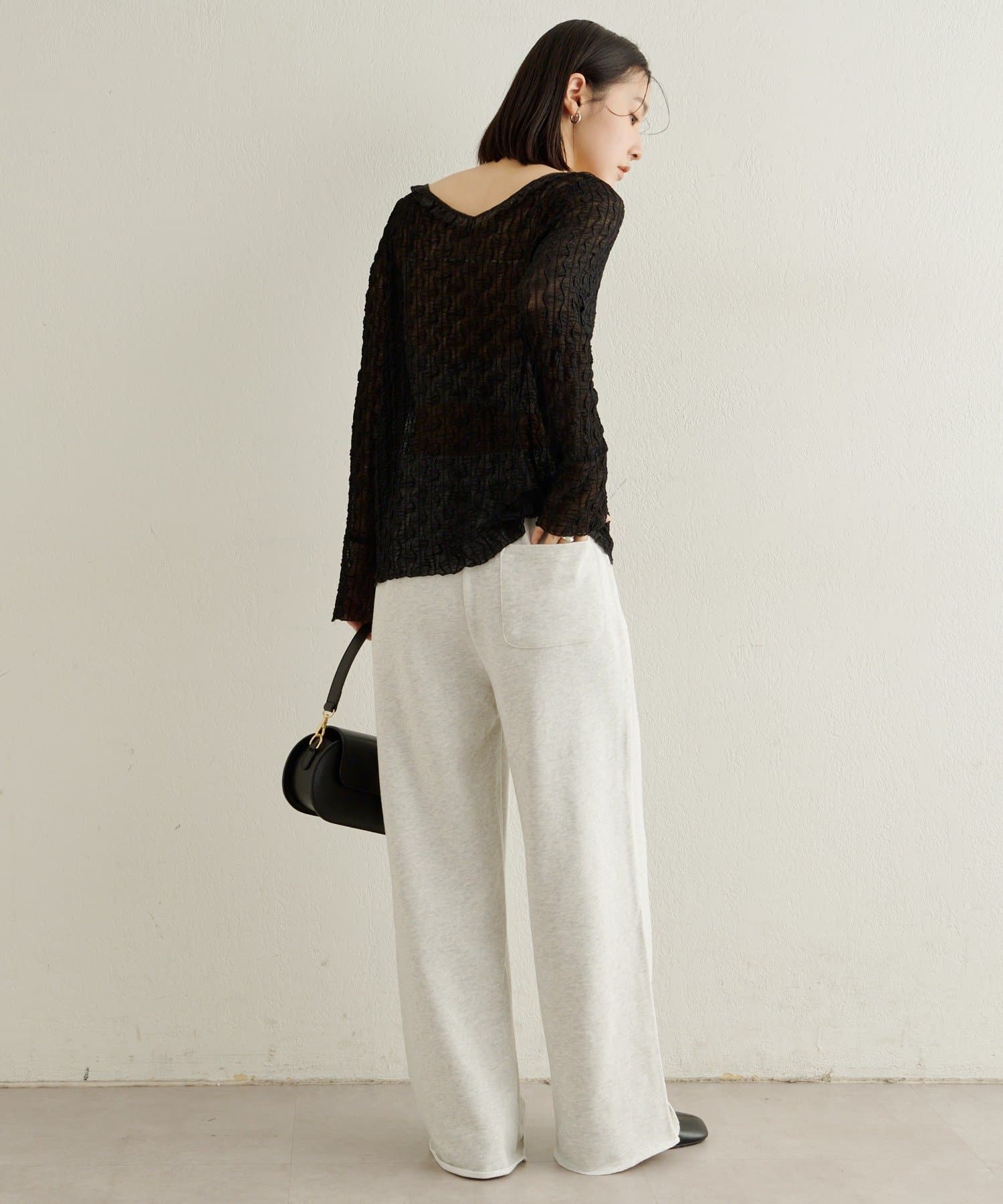 Omekashi(オメカシ) 2WAYシアーウェーブカーディガン