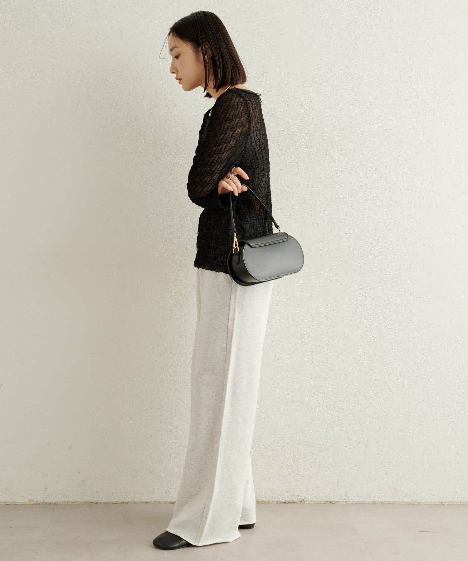 Omekashi(オメカシ) 2WAYシアーウェーブカーディガン